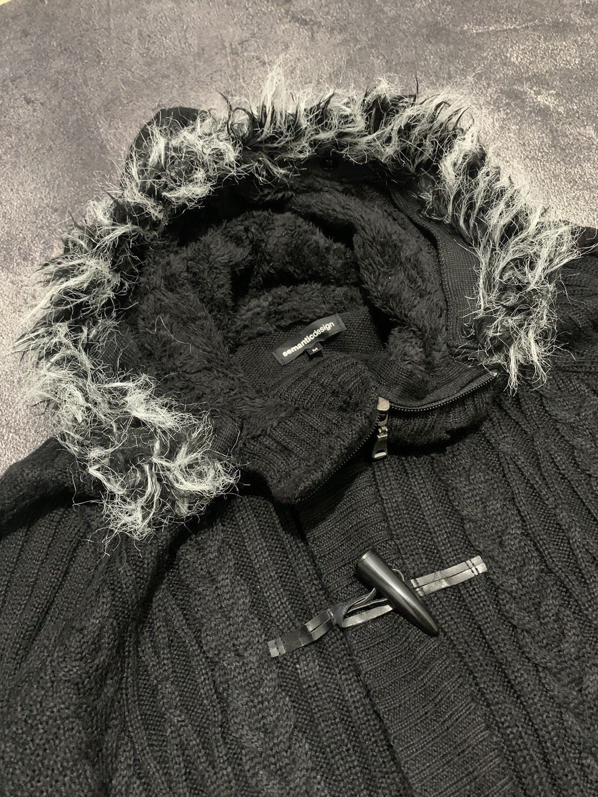 semanticdesign Fur knitwear woll sematicdesign japan Size US M / EU 48-50 / 2 - 4 Thumbnail