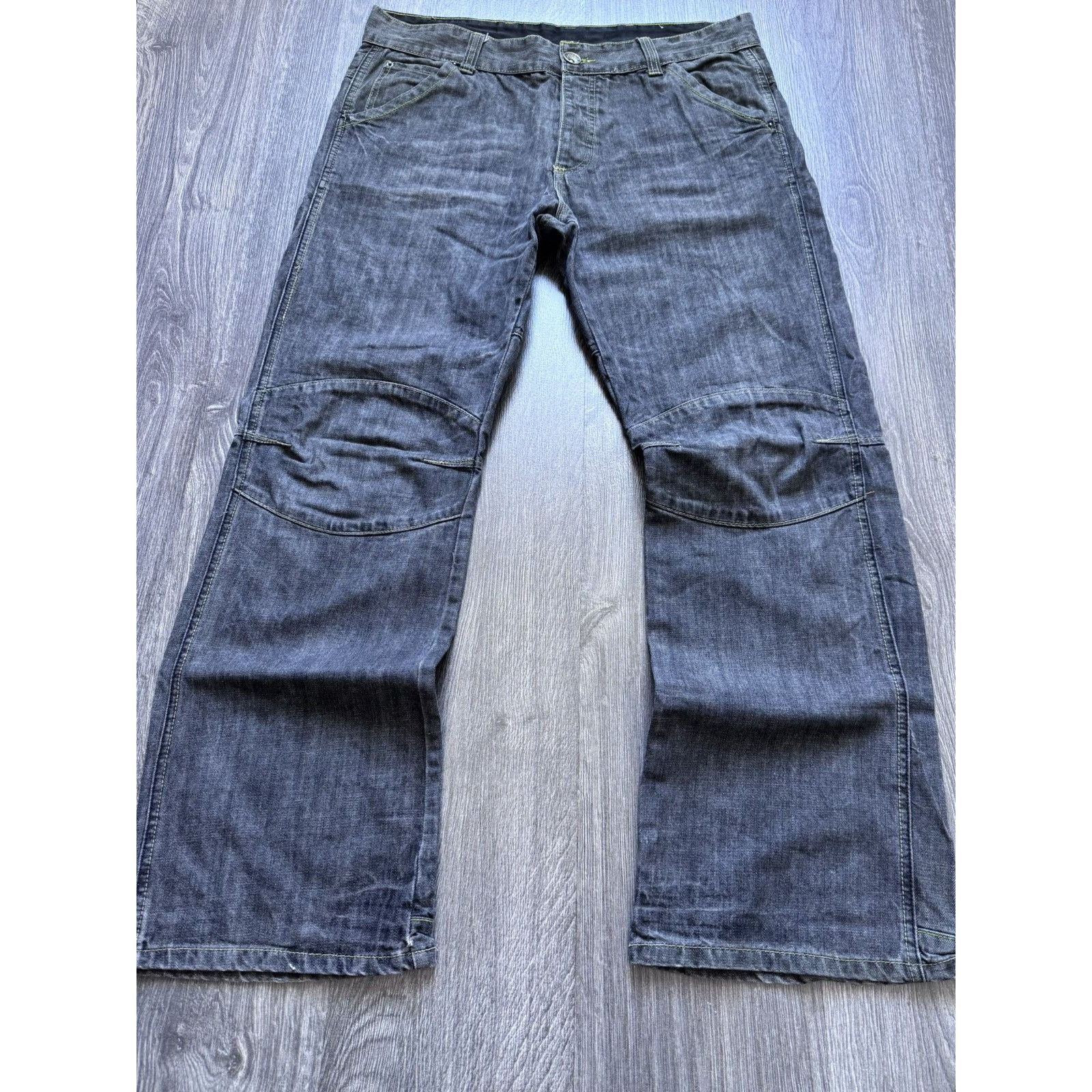 Japanese Brand × Vintage Vintage G-Star Balenciaga Style Demim Avantgarde Pants Size US 36 / EU 52 - 3 Thumbnail