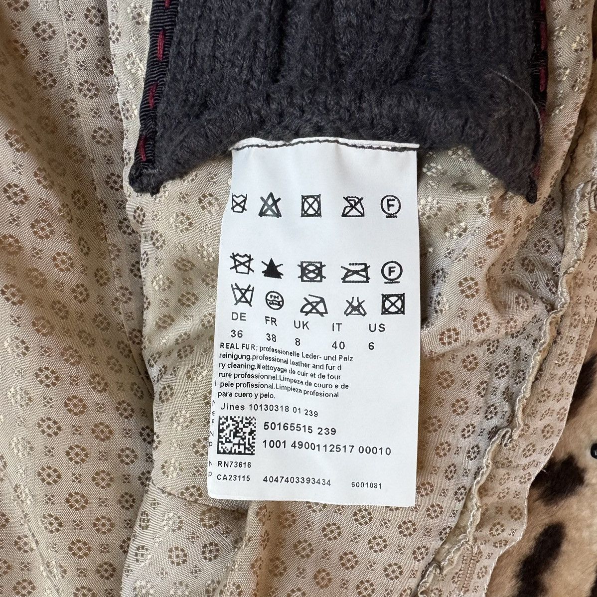 Hugo Boss Hugo Boss Genuine Rabbit Fur Leopard Print Jacket Crop Coat Size M / US 6-8 / IT 42-44 - 6 Thumbnail