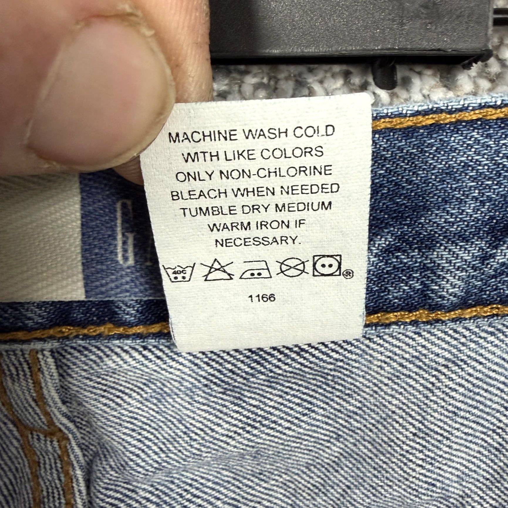 Gap VINTAGE Gap Jeans Womens 16 Regular 33x30 Blue Denim High Rise Classic Fit Tapered 5-Pocket Grunge 90s Size 38" / US 16 / IT 52 - 3 Thumbnail