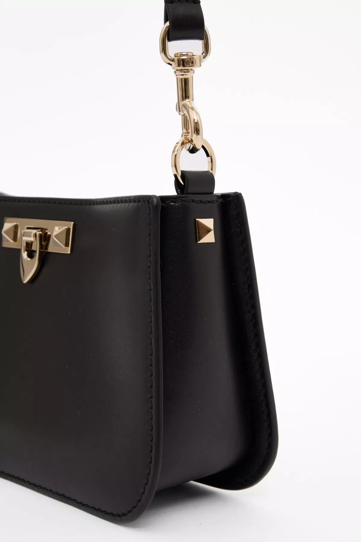 Valentino oc11z0725 Size:OS/Fierce Small Calfskin Bag in Black Size ONE SIZE - 4 Thumbnail