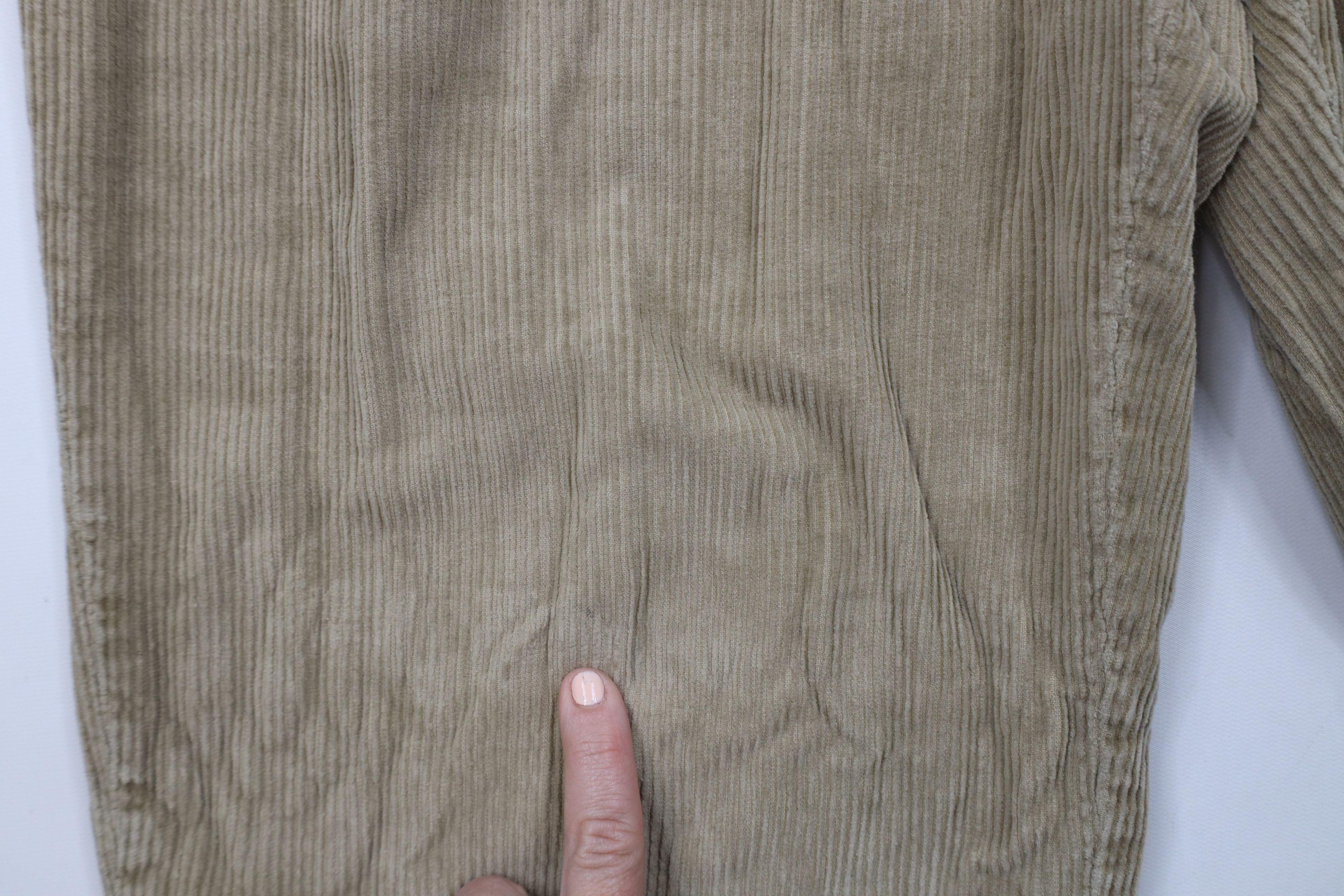 Nautica × Vintage Vintage 90s Nautica Wide Leg Corduroy Chino Pants Beige Size US 32 / EU 48 - 12 Thumbnail