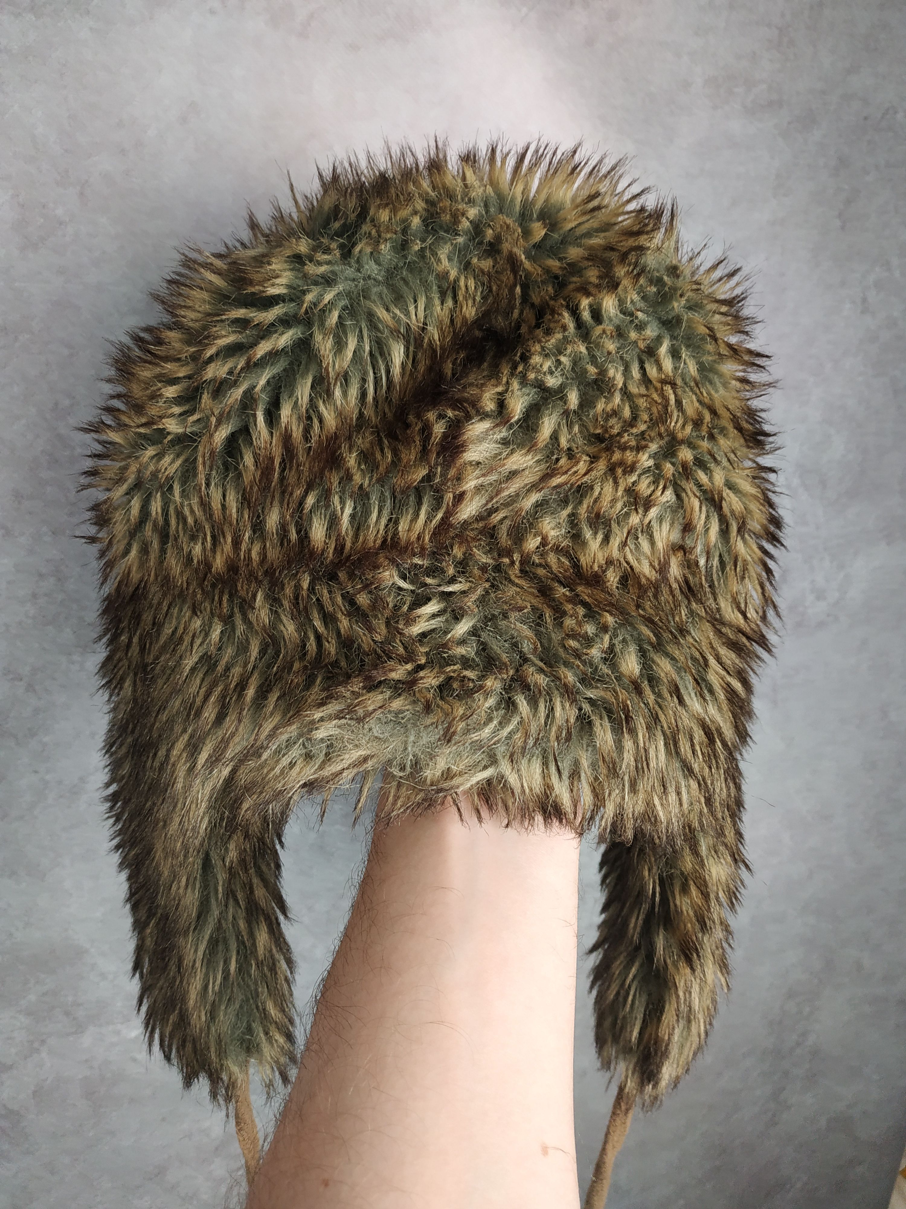 Japanese Brand Y2K Faux Fur Ushanka Vintage Fuzzy Warm Trapper Hat Size ONE SIZE - 6 Thumbnail