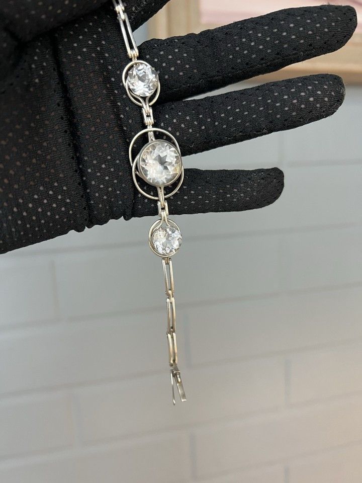 Other Silver Retro Vintage Women's Bracelet Rock Сrystal Size ONE SIZE - 5 Thumbnail