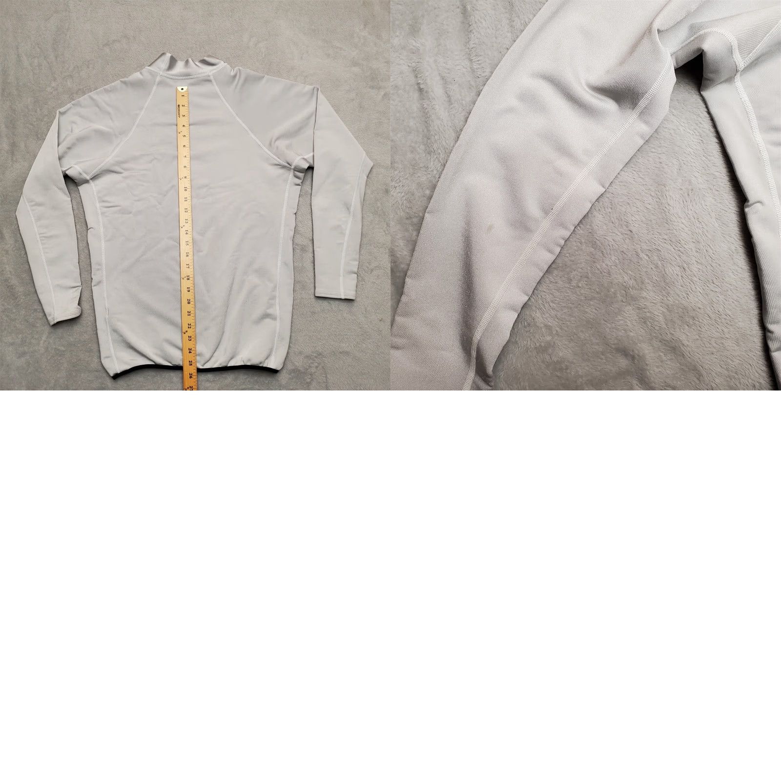 Vintage VINTAGE Compression Shirt Mens 2XL Silver Gray Nylon Spandex Made in USA Shirt Mens 2XL Silver Gray Nylon Spandex Size US XXL / EU 58 / 5 - 8 Thumbnail