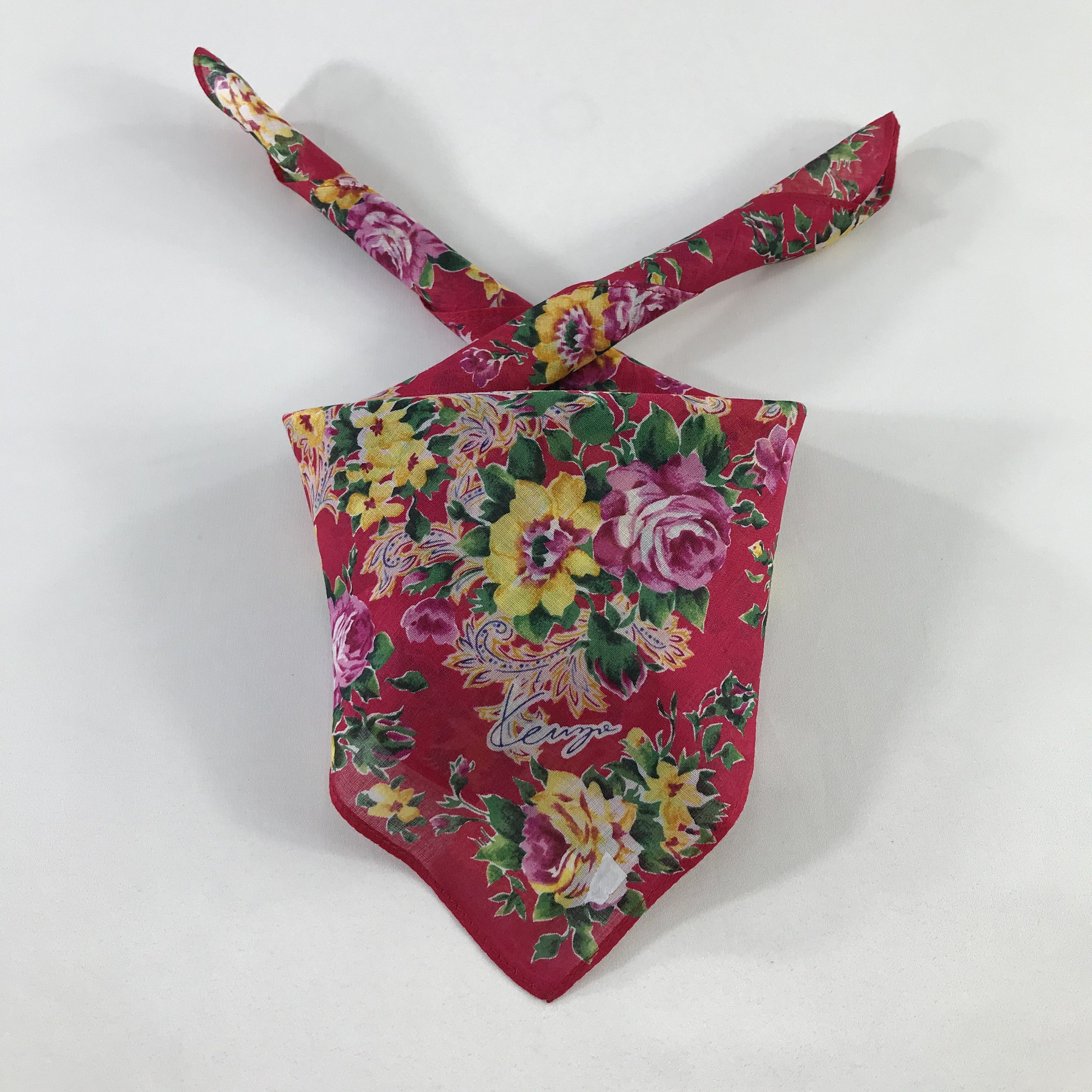 Kenzo × Vintage Kenzo Bandana / Handkerchief / Neckerchief - S811 Size ONE SIZE - 3 Thumbnail