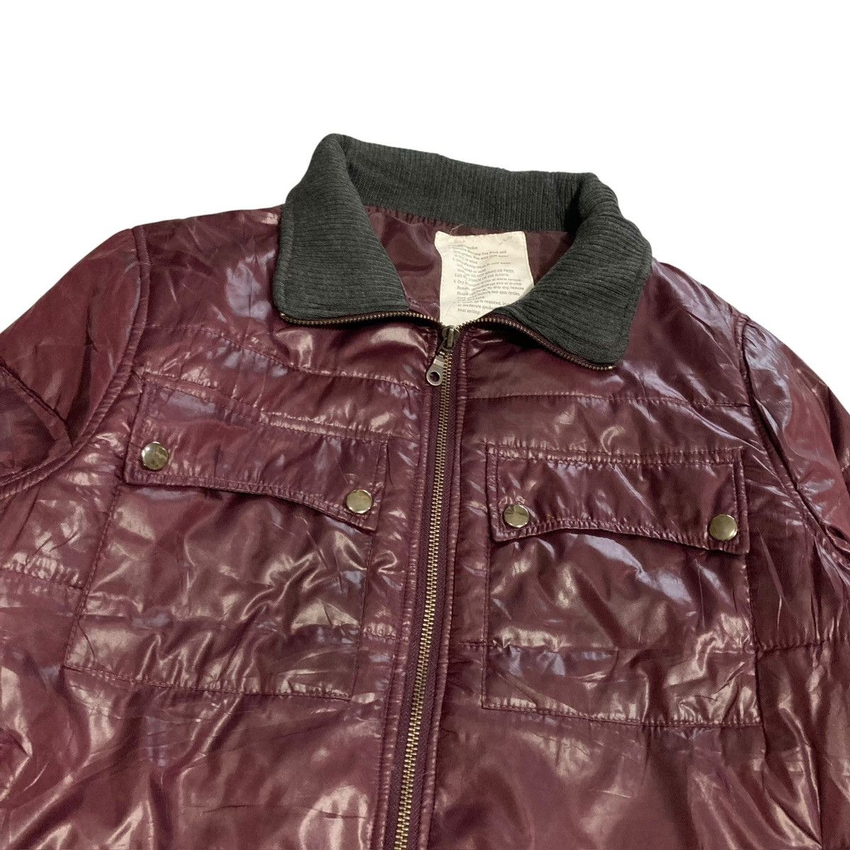 Hysteric Glamour APRM - Burgundy Bomber Quilted Jacket Vkei Japanese Size US M / EU 48-50 / 2 - 3 Thumbnail