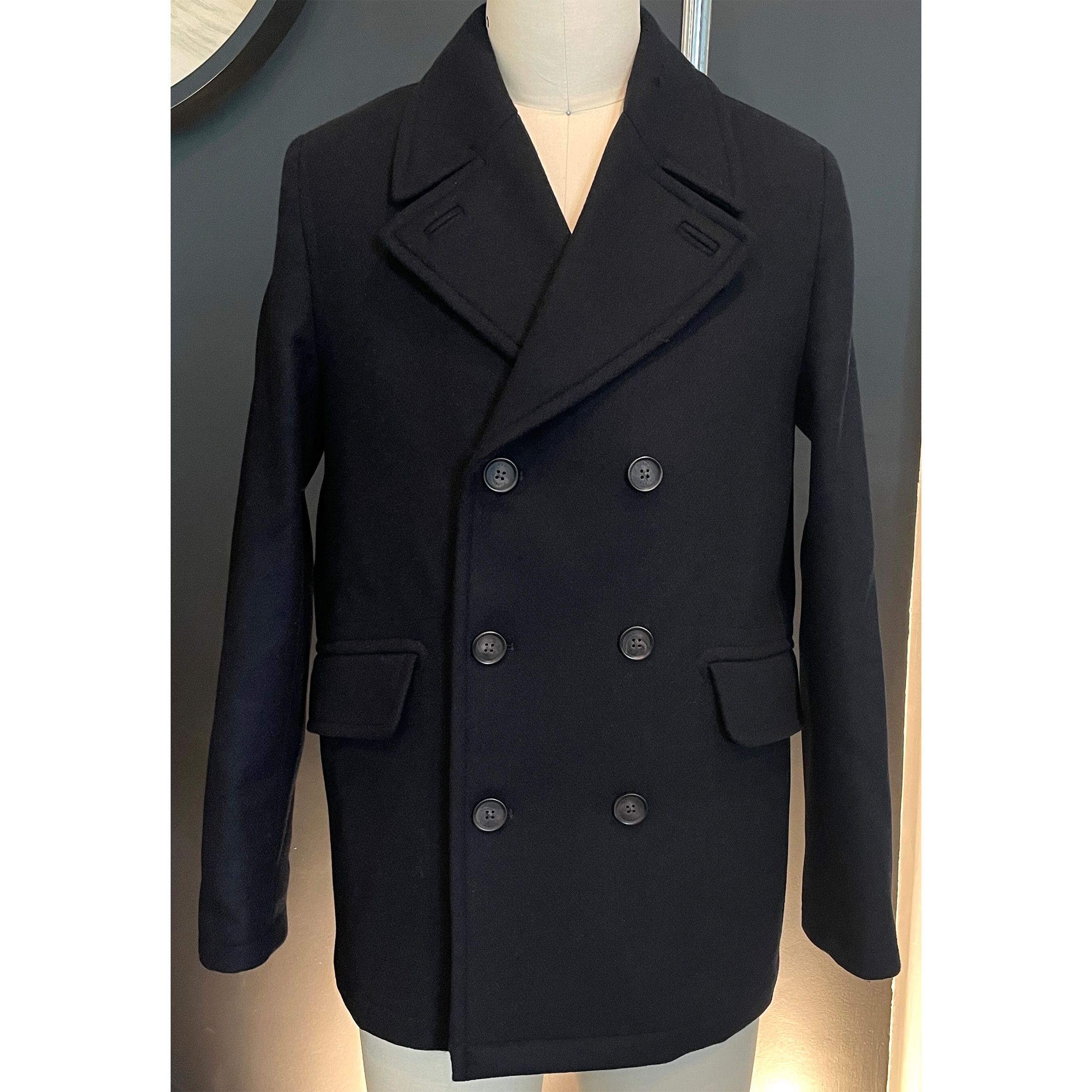 Ted Baker Ted Baker 273719 Charco Navy Blue Wool Peacoat Size 2 (med) Size US M / EU 48-50 / 2 - 10 Thumbnail