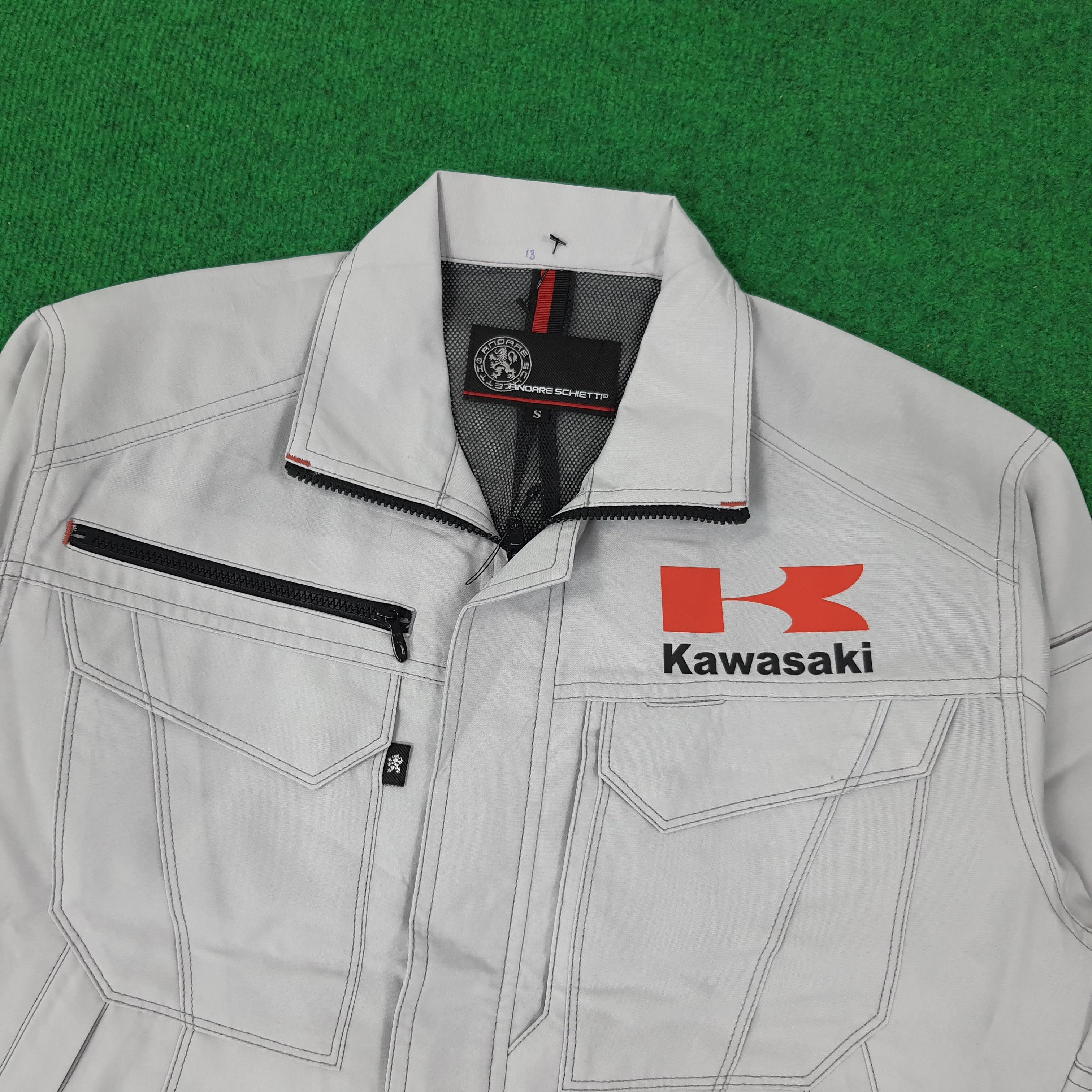 Japanese Brand × Vintage Vintage KAWASAKI Japan Racing Biker Jacket C232N19 Size US M / EU 48-50 / 2 - 4 Thumbnail