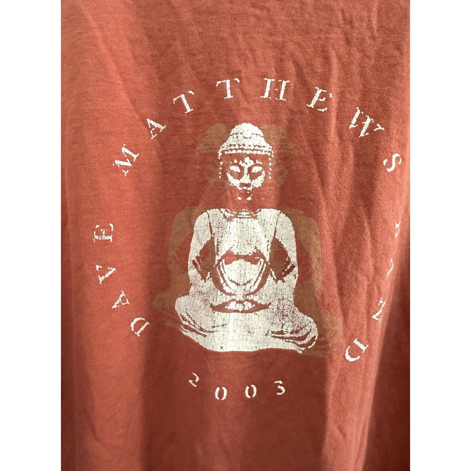 Vintage VINTAGE Dave Matthews Band T-Shirt Buddha Siddhartha Single Stitch Size L Burnt Orange Mens Shirt Stitch 90s Theme Band Jam Jazz Folk Size US L / EU 52-54 / 3 - 3 Thumbnail