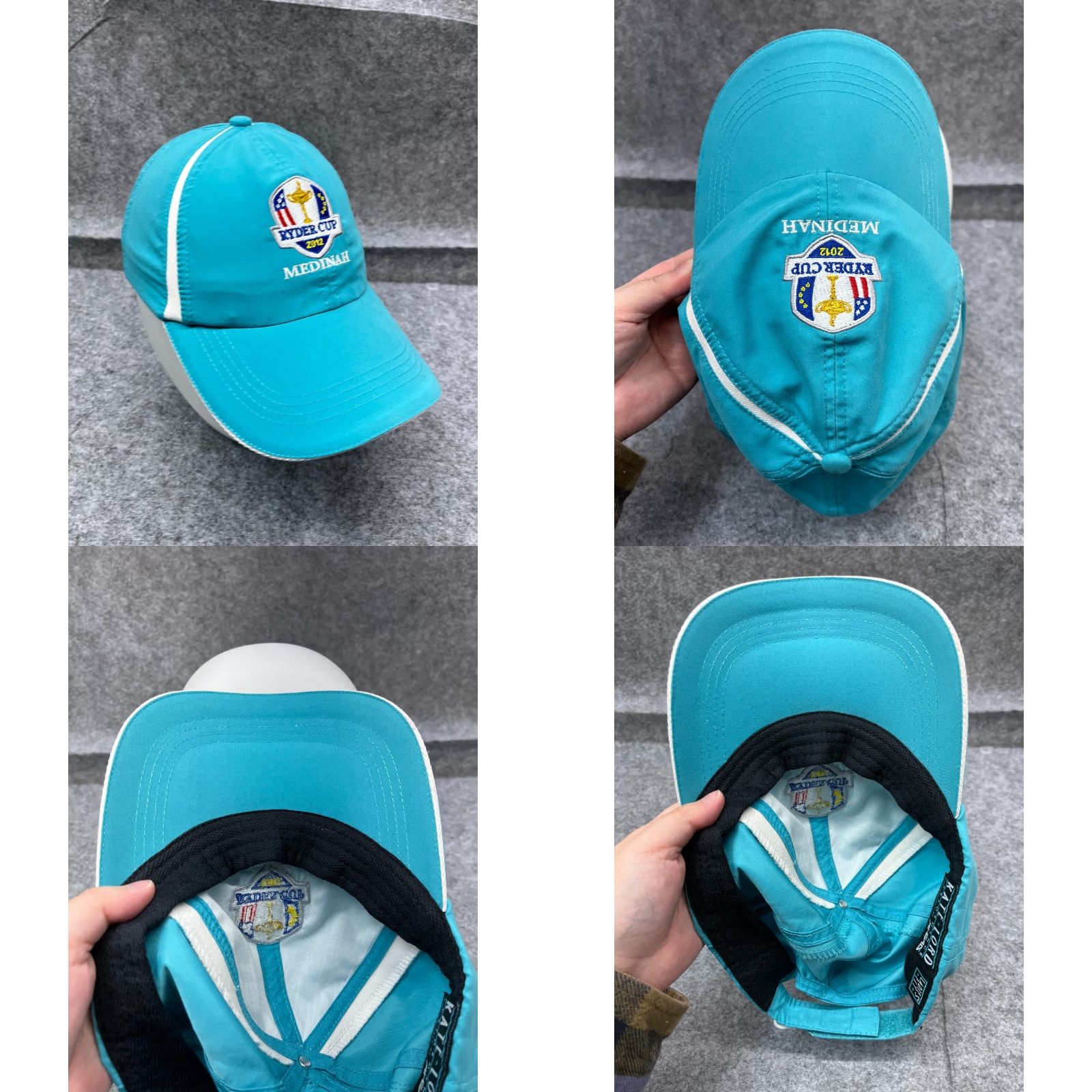 Vintage Kate Lord Hat Cap Strap Back Womens One Size Blue Golf Polyester 2012 Ryder Medinah Size ONE SIZE - 8 Thumbnail