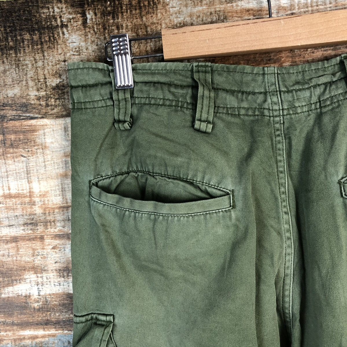 Japanese Brand DLL Browny Green Cargo Multipocket Pants #C100 Size US 29 - 16 Thumbnail