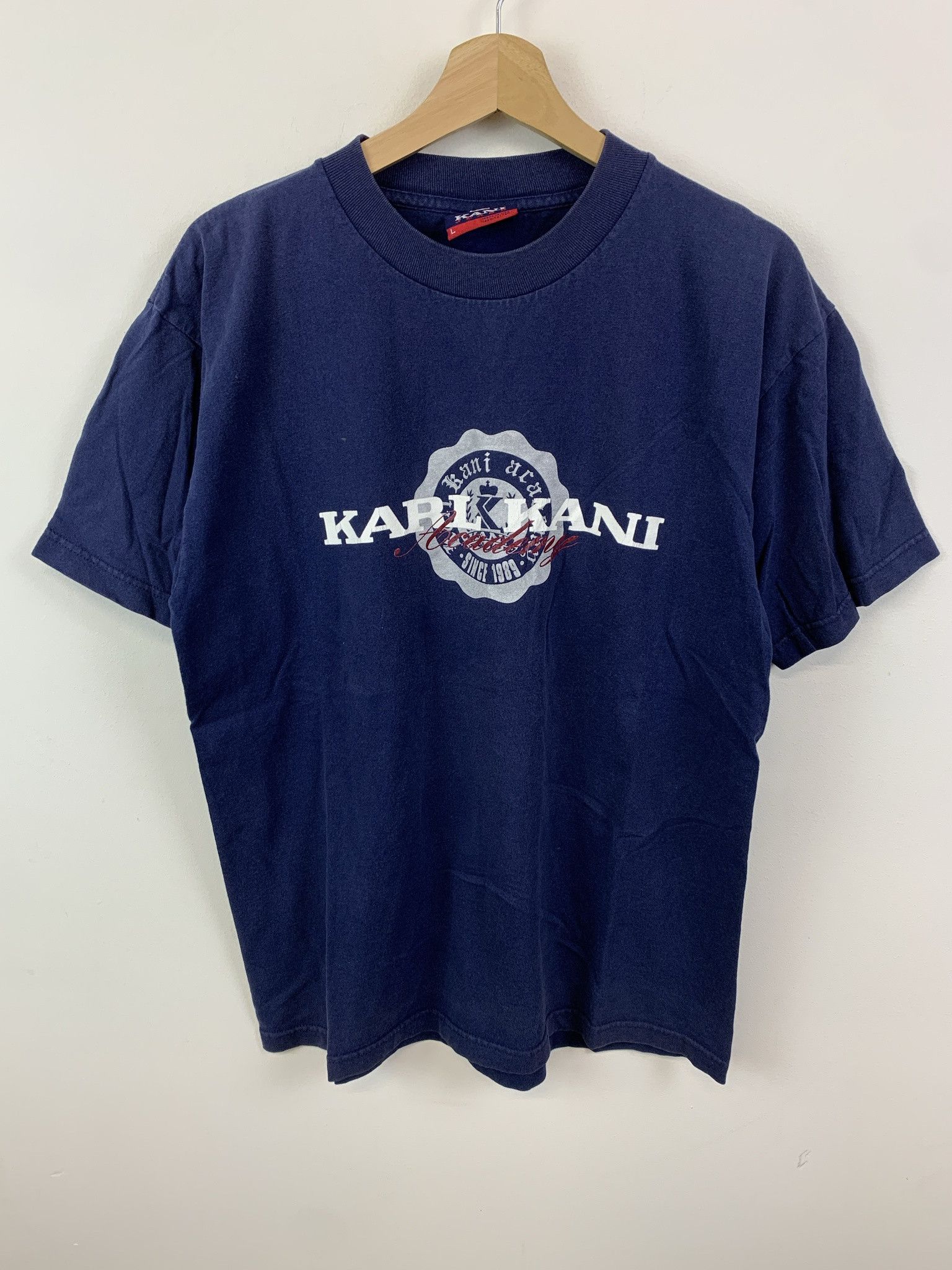 Vintage Karl Kani Academy Tee Y2K Karl Kanai Seal Tee Shirt Size L