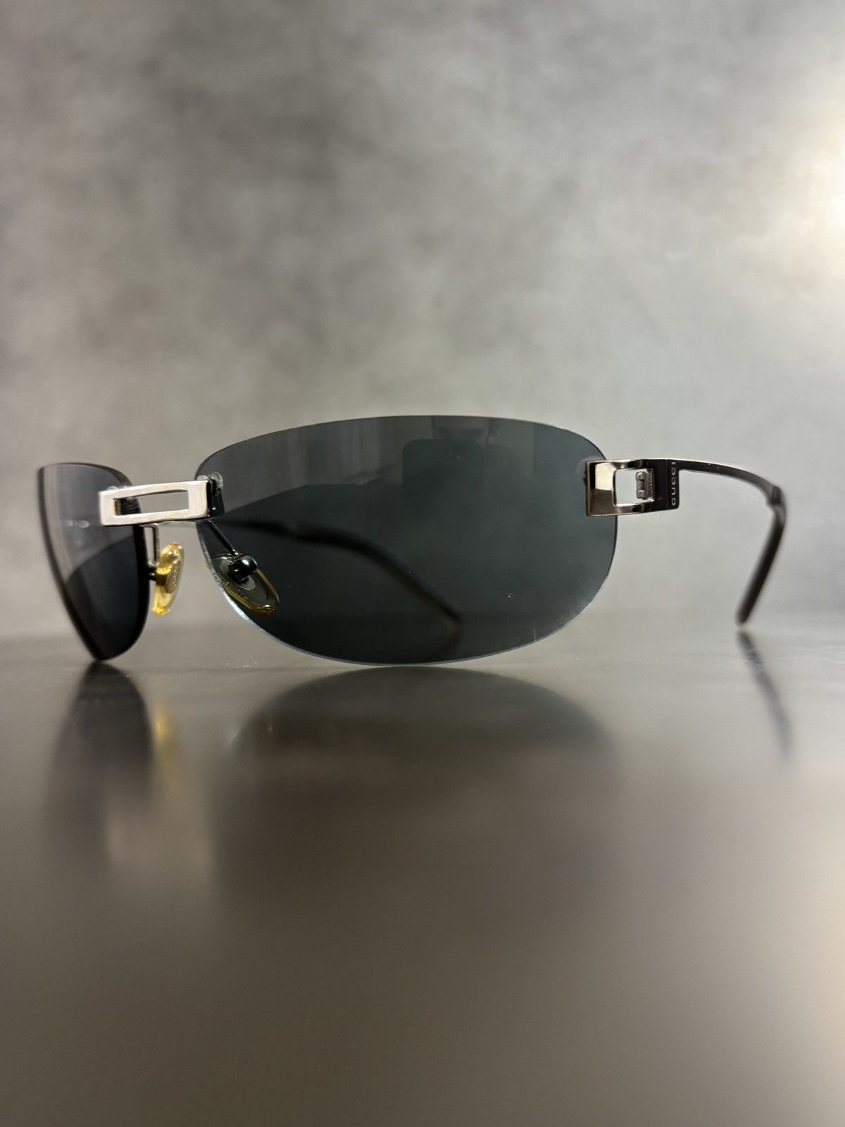 Gucci 2000s Vintage Gucci Sunglasses Y2K Rimless GG 1429/S 1990s Size ONE SIZE - 4 Thumbnail