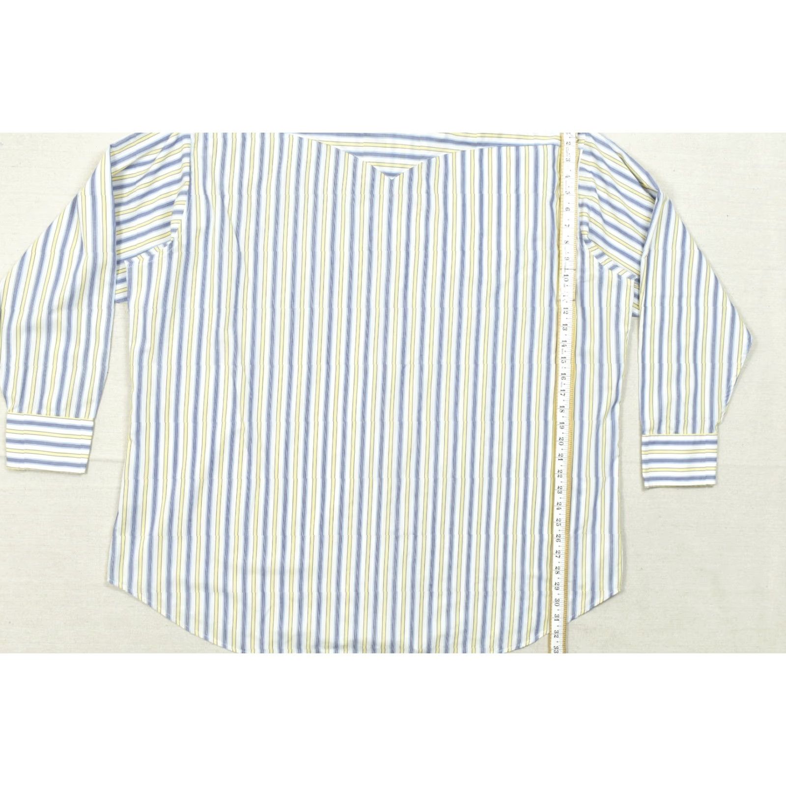 Vintage Panhandle Slim Men's Western Shirt Striped Long Sleeve Pearl Snap Size 20 38 Blue Cotton Button-Down Collar Dress Shirt Casual Mens Size US XXL / EU 58 / 5 - 3 Thumbnail
