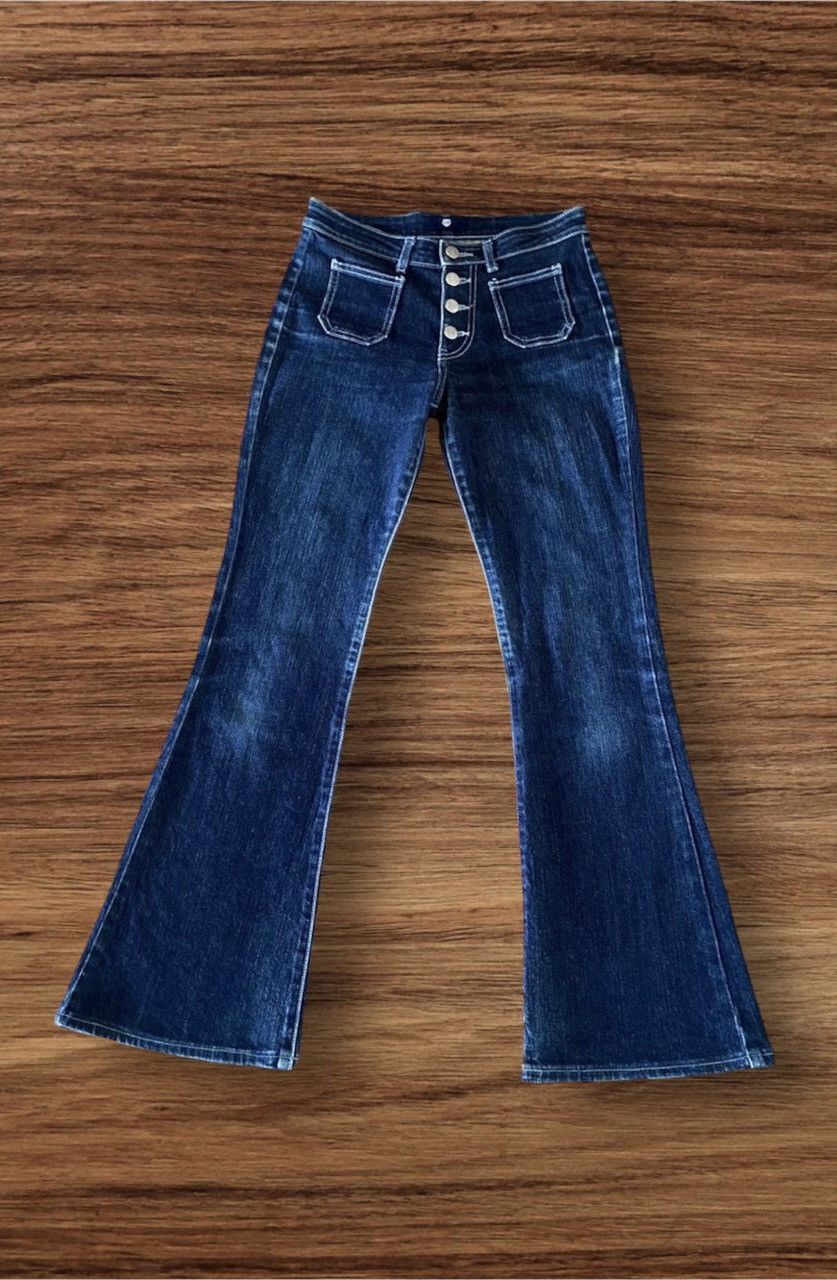 Edwin 🔥🔥Japanese Brand C17 Cedixsept Jeans Super Flare Denim Size US 27 - 1 Thumbnail