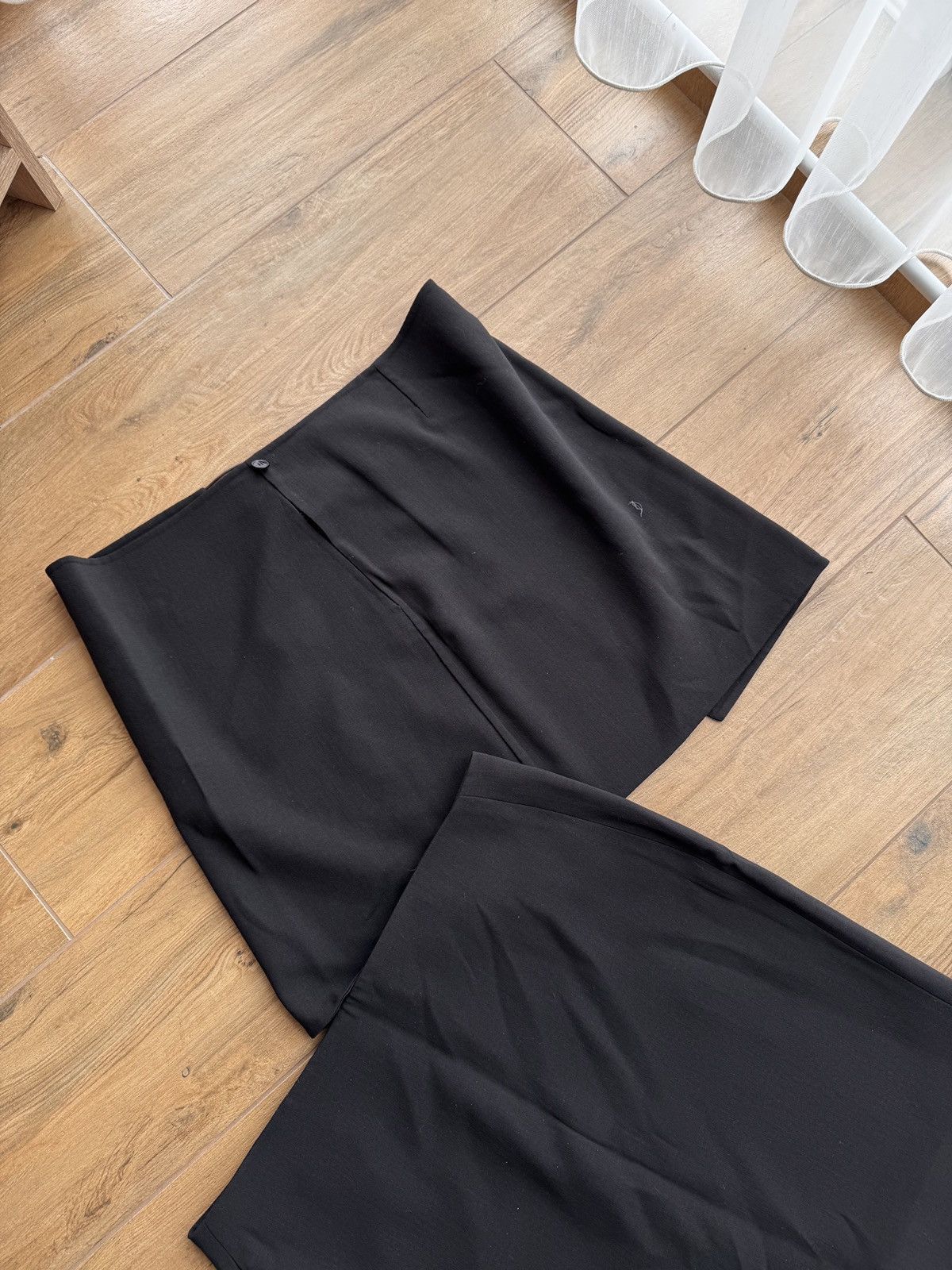 Akris × Vintage Akris Black Corset Belt Leather Elastic WaistCincher x Skirt Size 26" / US 2 / IT 38 - 2 Thumbnail