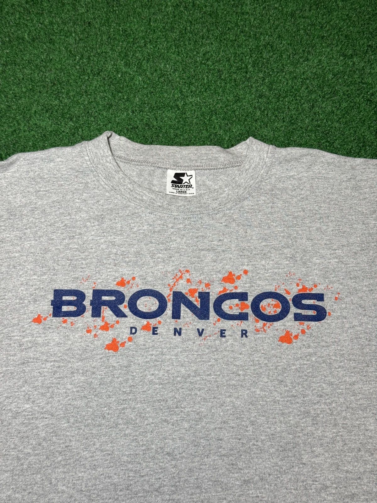 Starter Vintage 90s Denver Broncos Starter NFL Long Sleeve T Shirt Size US L / EU 52-54 / 3 - 2 Thumbnail