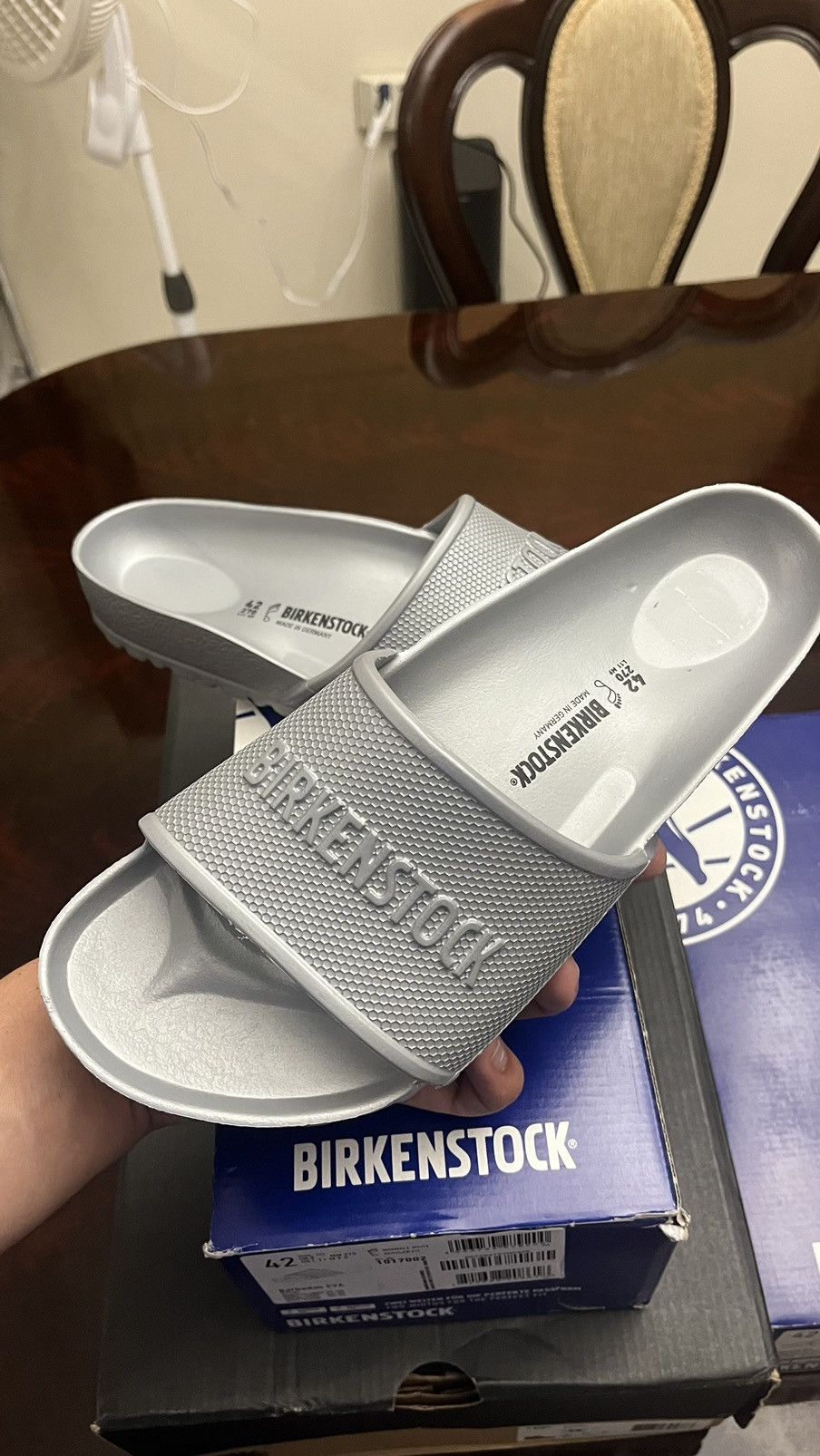 Birkenstock Birkenstock Barbados Eva Silver Size US 9 / EU 42 - 1 Thumbnail