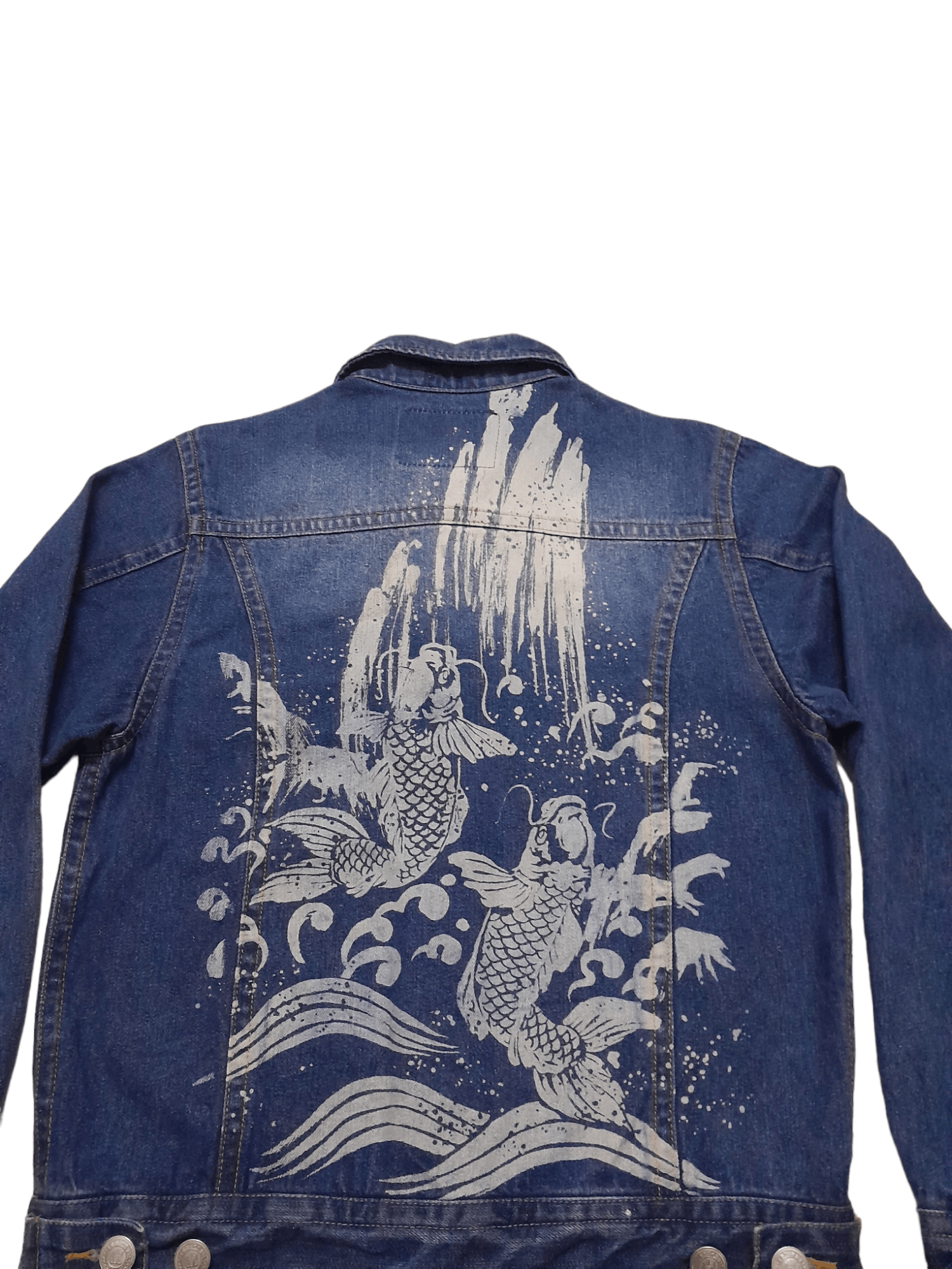 Japanese Brand Buden Sukajan Art Japan Denim Jackets (S242) Size US M / EU 48-50 / 2 - 3 Thumbnail