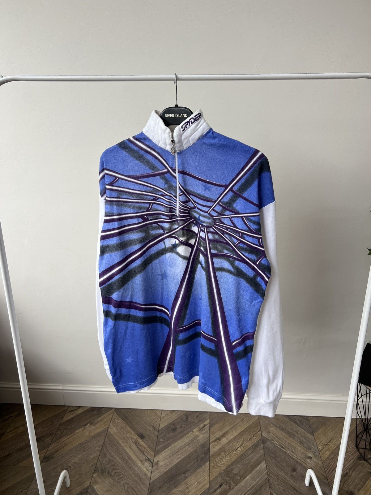 Spyder Vintage 90s Y2K Spyder Spider Web Big Logo Long Sleeve Stars Size US M / EU 48-50 / 2 - 3 Thumbnail