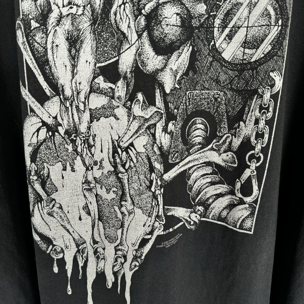 Band Tees Vintage 2003 Napalm Death Metal Euro T Shirt Size US XXL / EU 58 / 5 - 4 Thumbnail
