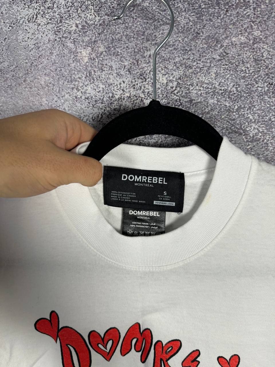 DOMREBEL Dom Rebel Montreal Graphic Print LOVE White T-Shirt Small Size US S / EU 44-46 / 1 - 7 Thumbnail
