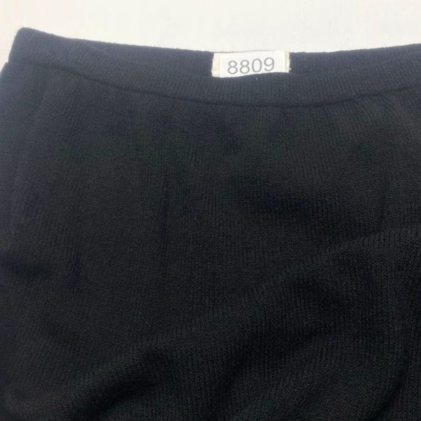 Vintage VINTAGE Belou Lex Knit Skirt Womens XL Black Elastic Waist Knee Length A-Line Knit Skirt Women's Belamie Shirt? Size 40" / US 18 - 6 Thumbnail
