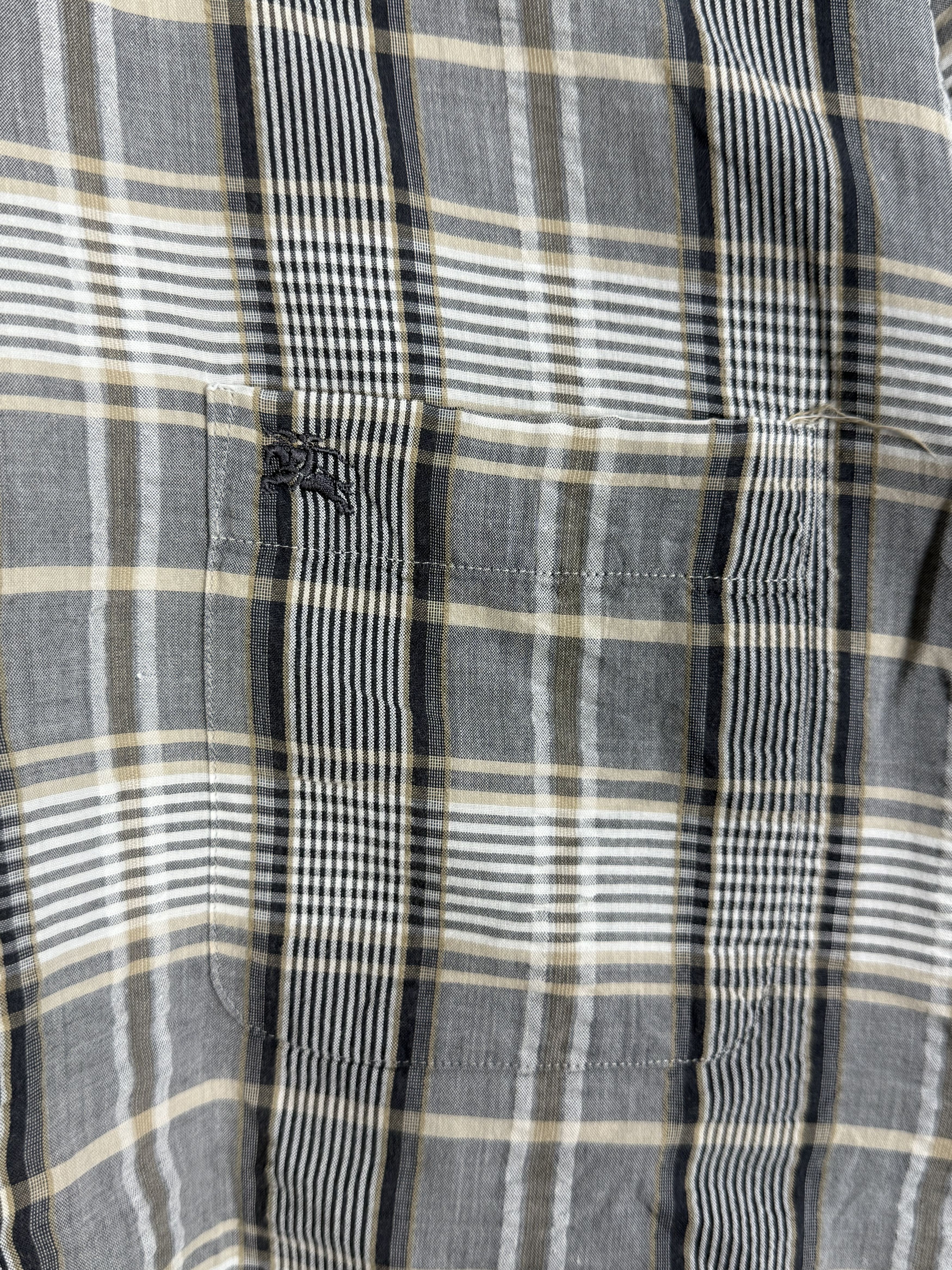 Burberry Vintage Burberry Plaid Button Up Shirt Size US L / EU 52-54 / 3 - 3 Thumbnail
