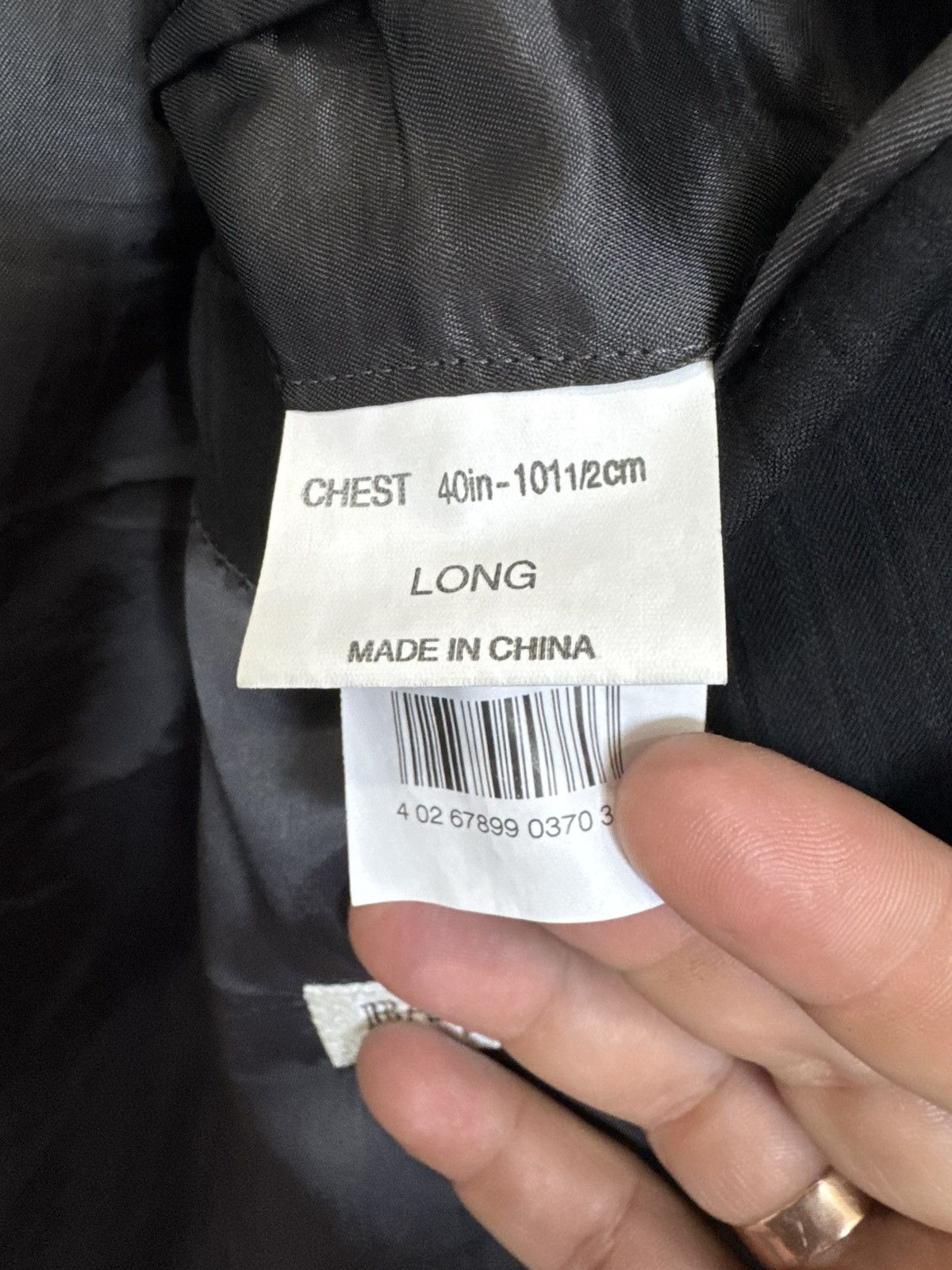 Balmain Balmain Paris Blazer Men's Suit Jacket Black Pin Stripe Size 40L - 14 Thumbnail