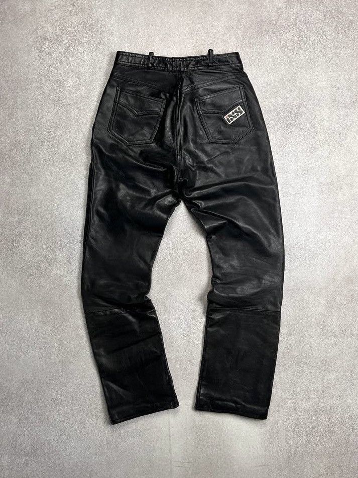 Genuine Leather Vintage Genuine Leather Moto Baggy Pants Y2K 34 Size US 34 / EU 50 - 1 Thumbnail