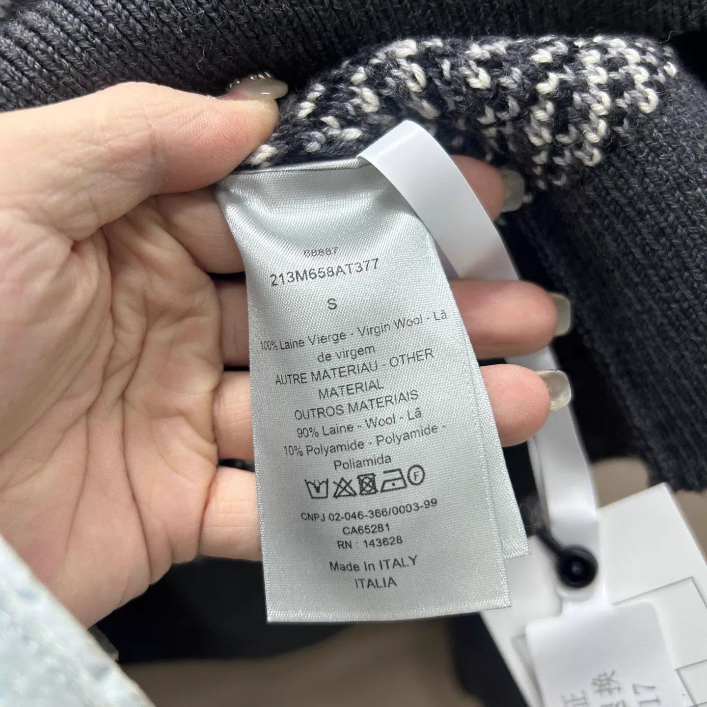 Dior Dior NWT Oblique Jacquard Oversized Crewneck Sweater S Size US S / EU 44-46 / 1 - 4 Thumbnail