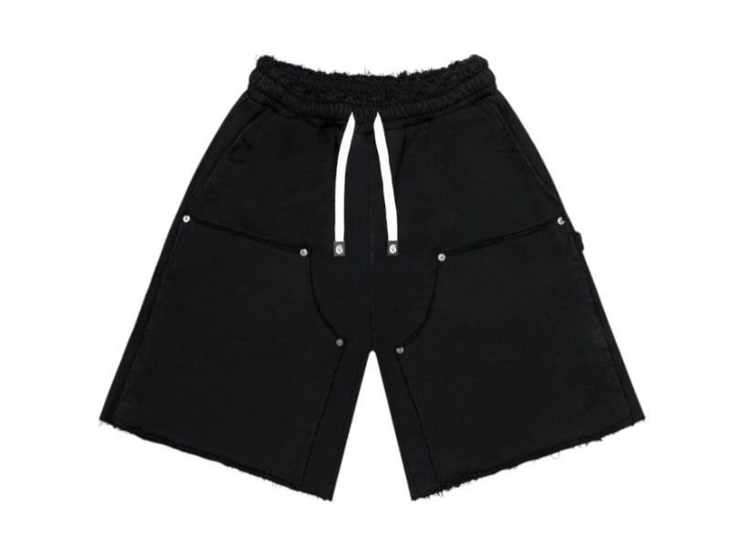 Godspeed Godspeed 'Distressed Carpenter' Flat Black Shorts Size US 38 / EU 54 - 1 Preview