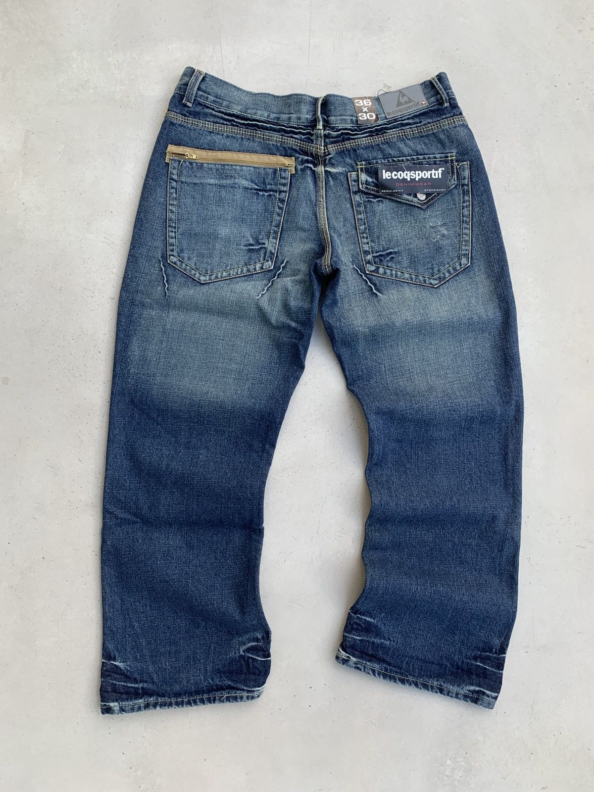 Le Coq Sportif Le Coq Sportif Jeans Vintage Baggy Denim Avantgarde Size US 34 / EU 50 - 1 Thumbnail