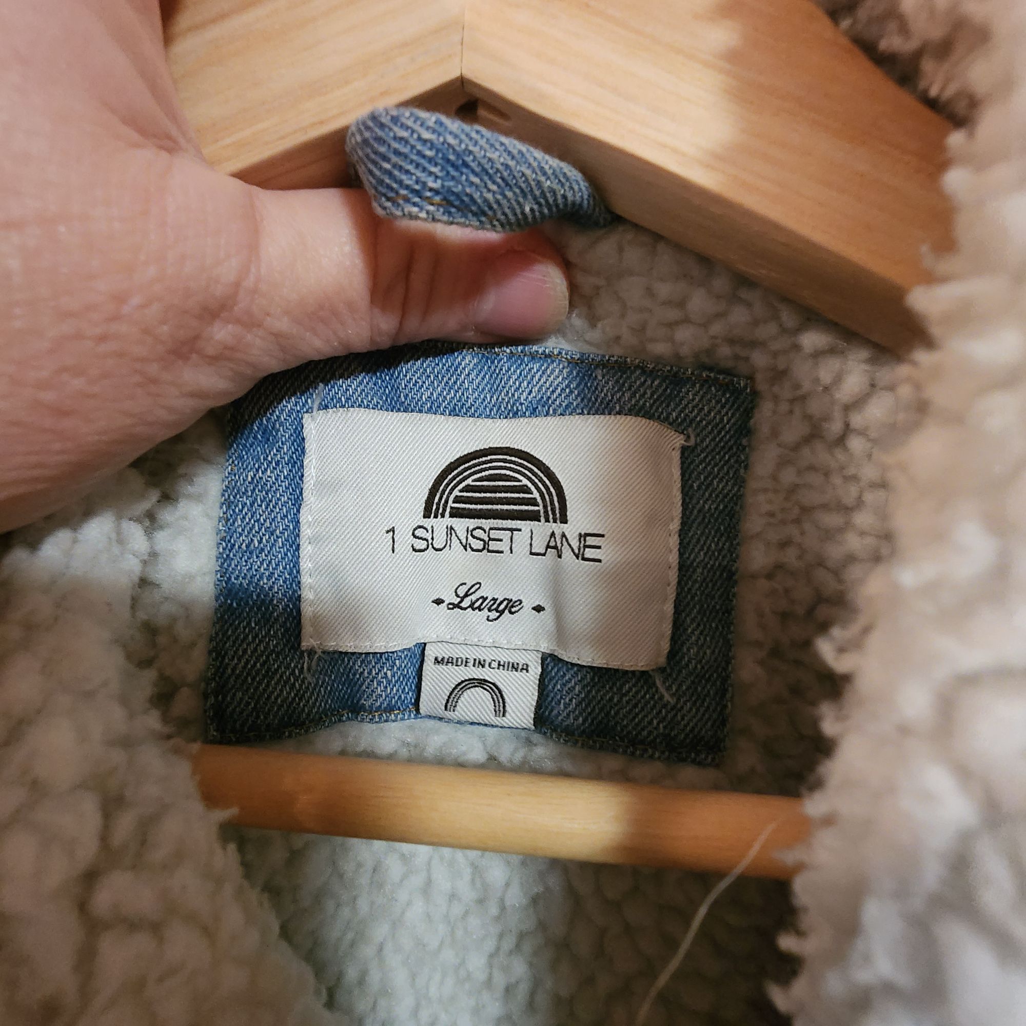 Other 1 Sunset Lane Large Sherpa-Lined Denim Jacket Blue Size L / US 10 / IT 46 - 3 Thumbnail