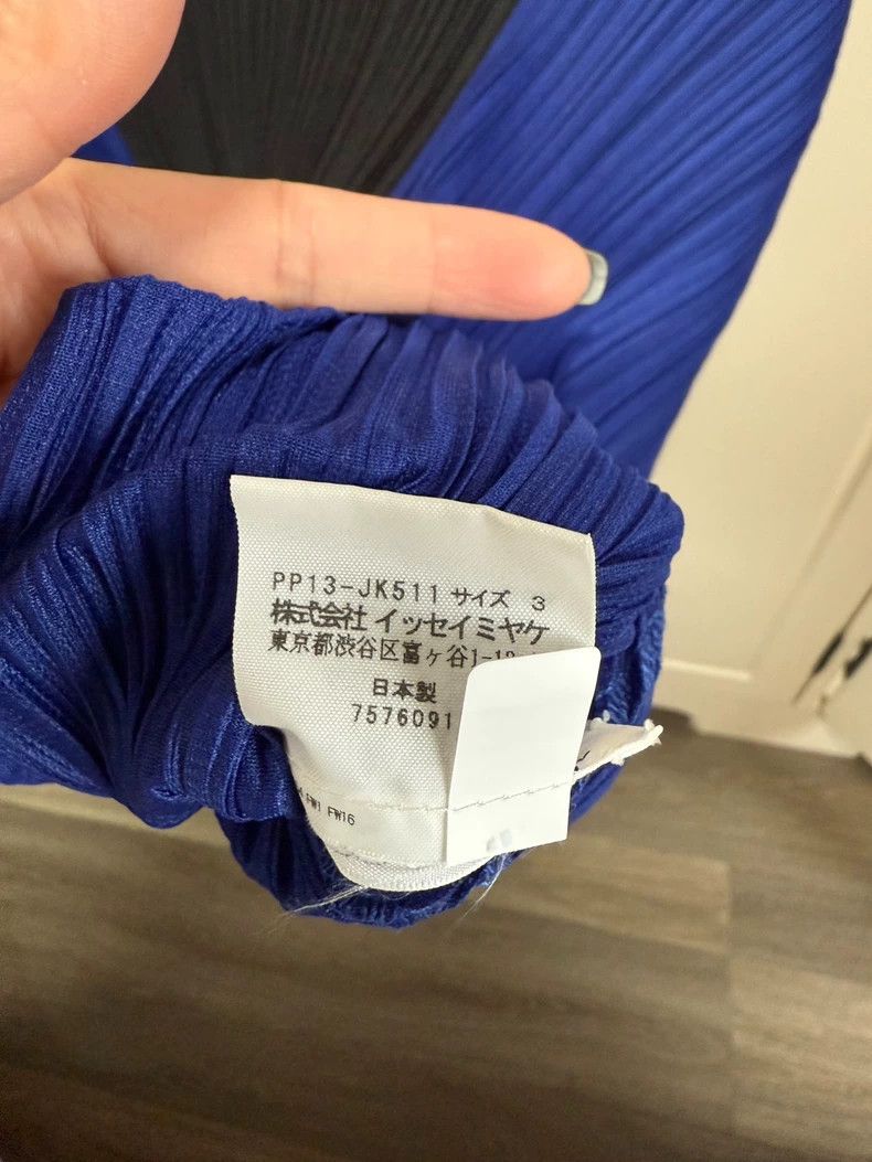 Issey Miyake Issey Miyake size:3 Royal blue chicken leg sleeve color-bl Size XS / US 0-2 / IT 36-38 - 3 Thumbnail