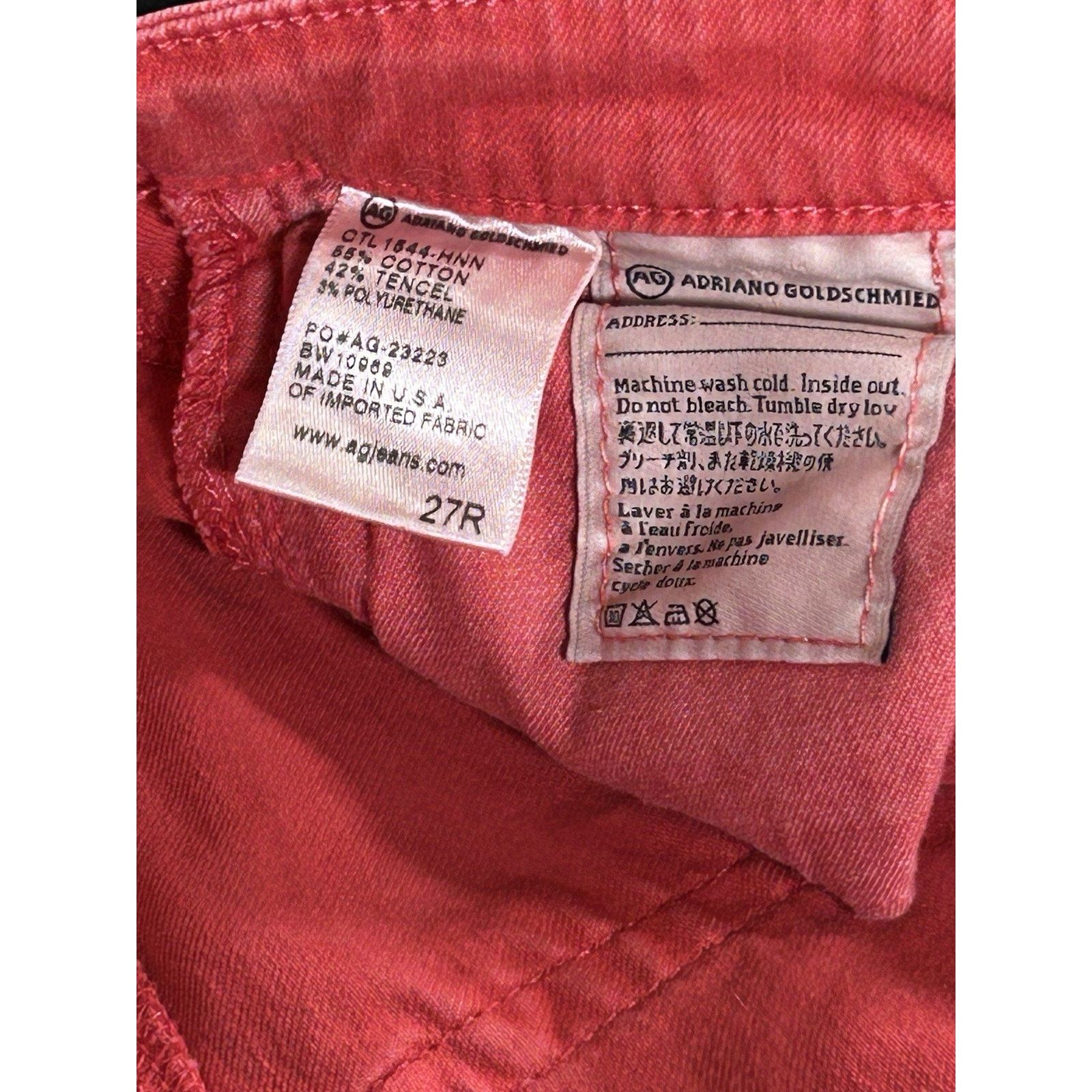 AG Adriano Goldschmied AG Adriano Goldschmied Stevie Ankle Jeans Slim Straight Leg Size 27" / US 4 / IT 40 - 4 Thumbnail