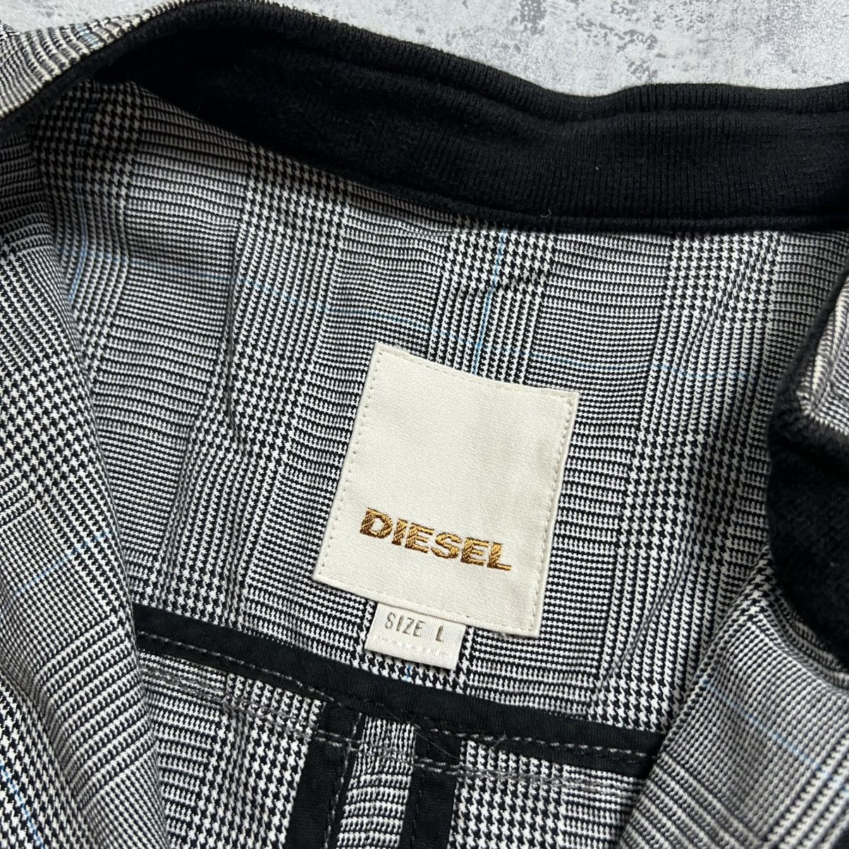 Diesel 00s Diesel Small Logo Vintage Avant Garde Plaid Retro Jacket Size US L / EU 52-54 / 3 - 7 Thumbnail