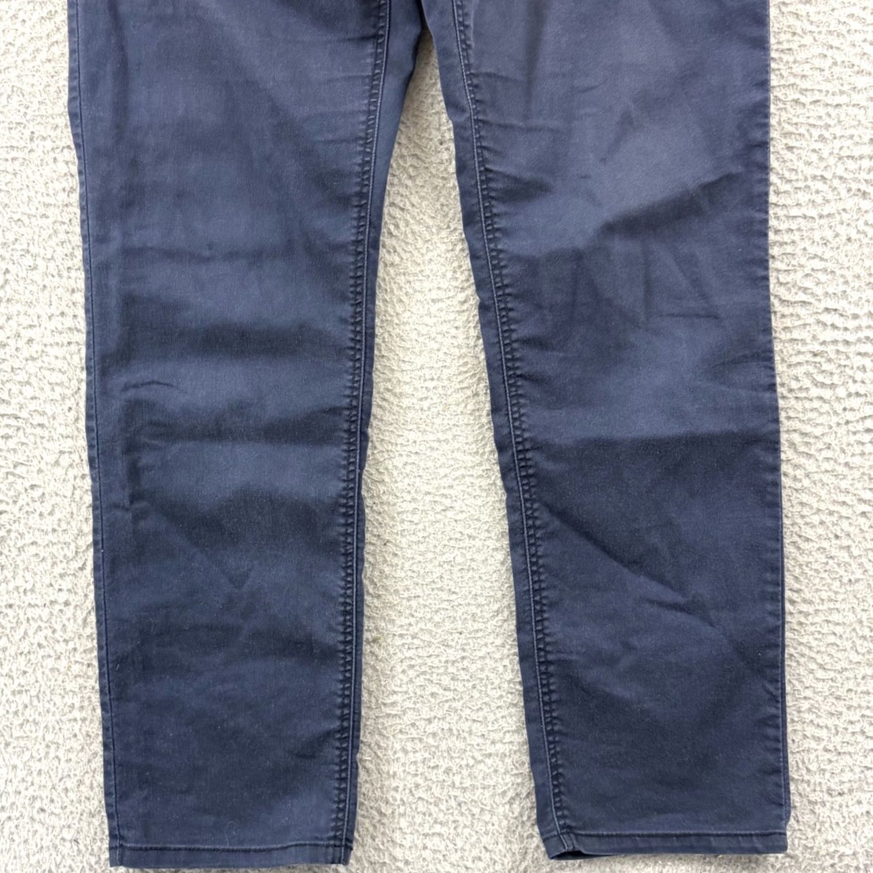 Prana Prana Bridger Jeans Mens 32x30 Blue Slim Fit Straight Stretch Hiking Outdoor Size US 32 / EU 48 - 2 Thumbnail