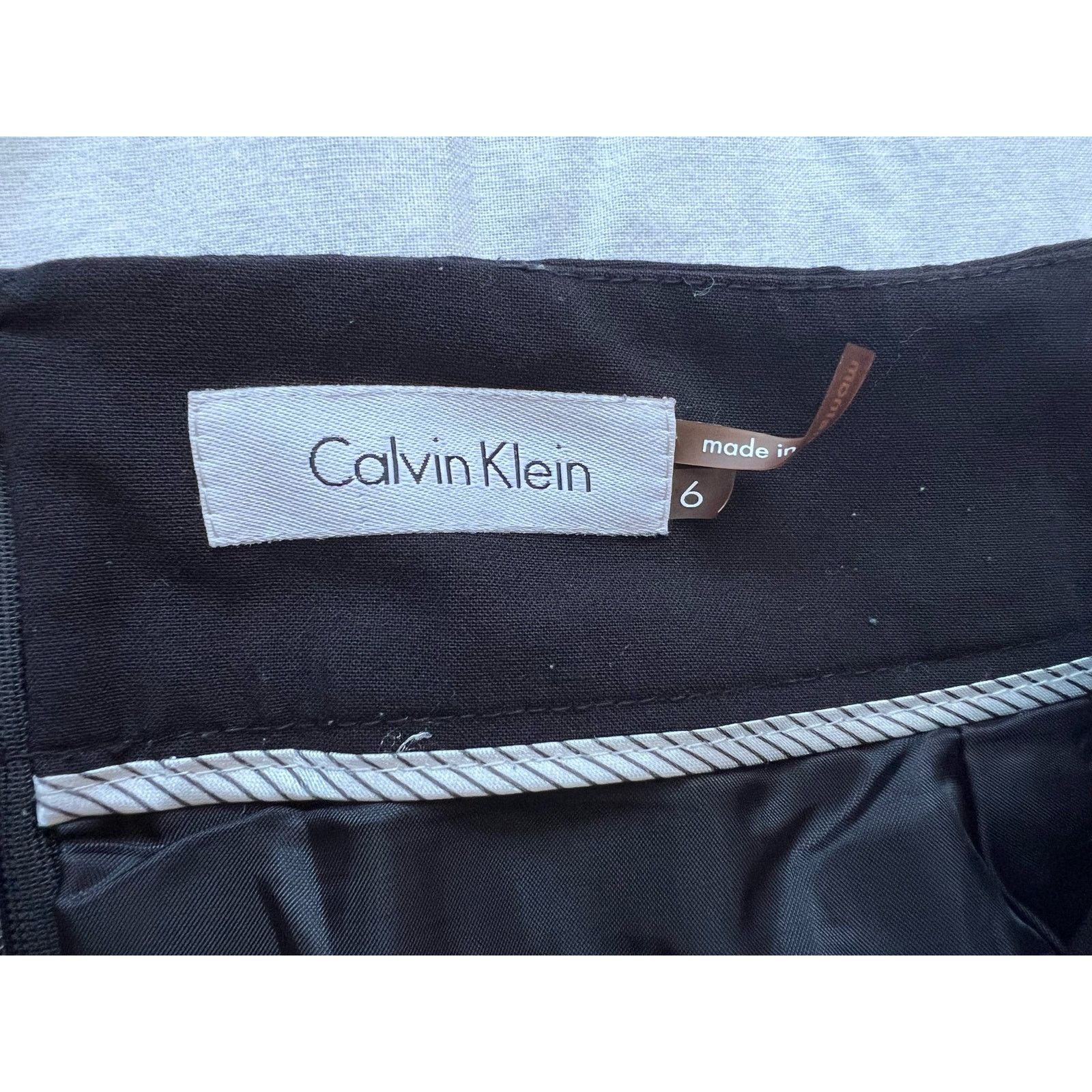Calvin Klein Calvin Klein Classic Black Straight Pencil Skirt Size 6 Size 28" / US 6 / IT 42 - 5 Thumbnail