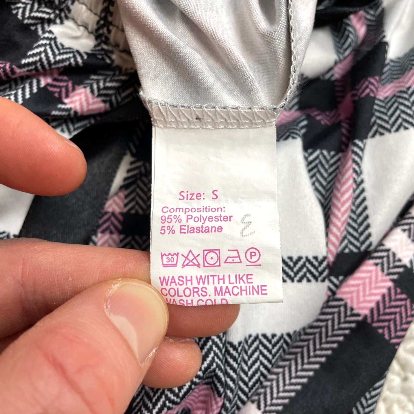 Pinko Unbranded Plaid Pajama Pants Womens Small White Gray Pink Soft Polyester 22x28 S Multicolor Size 28" / US 6 / IT 42 - 7 Thumbnail