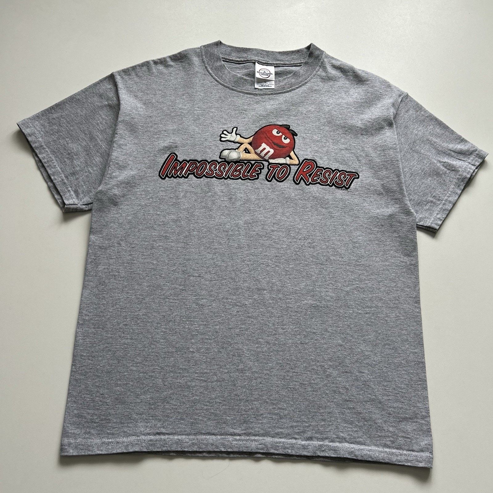 Delta Vintage M&M's Candy T-Shirt Medium Gray Y2K Chocolate Promo Size US M / EU 48-50 / 2 - 1 Thumbnail