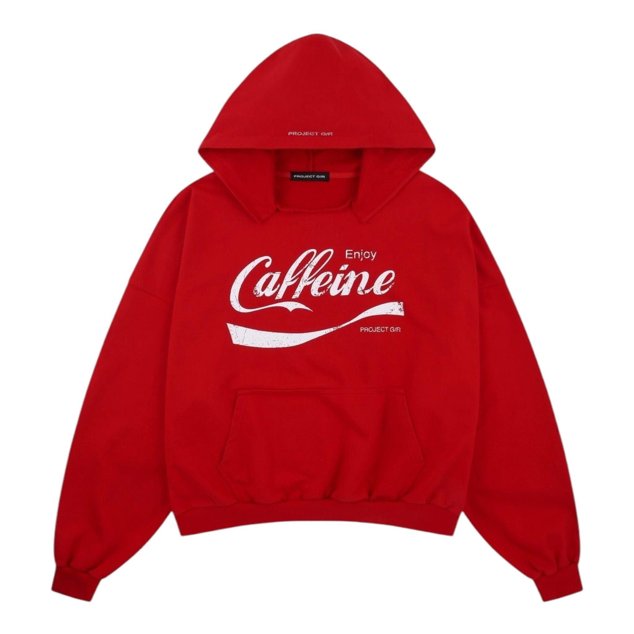 PROJECT G/R Project G/R Caffeine Parody Hooded Sweatshirt Red Size US S / EU 44-46 / 1 - 1 Thumbnail