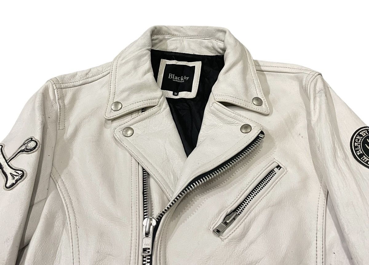 Vanquish Vintage Black By Vanquish Double Collar Leather Moto Jacket Size US M / EU 48-50 / 2 - 6 Thumbnail