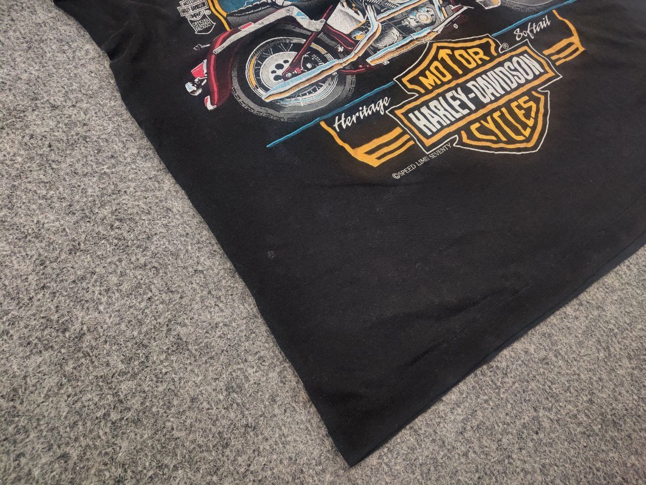 Harley Davidson 80's Harley-Davidson Real Steel Heritage Softail T-shirt Tee Size US M / EU 48-50 / 2 - 11 Thumbnail