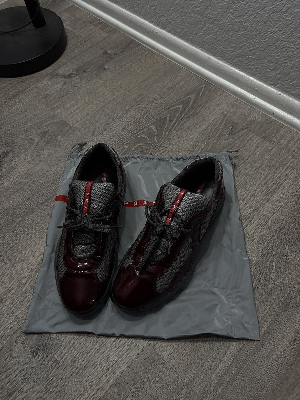 Prada Prada America’s Cup - Burgundy/Grey Size 10UK With Dustbag Size US 11.5 / EU 44-45 - 2 Thumbnail