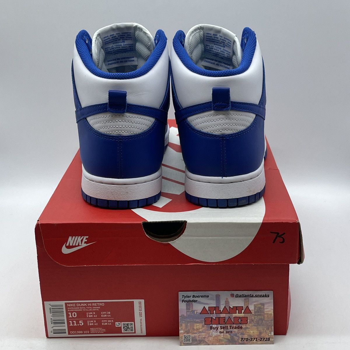 Nike Dunk high Kentucky Size US 10 / EU 43 - 3 Thumbnail