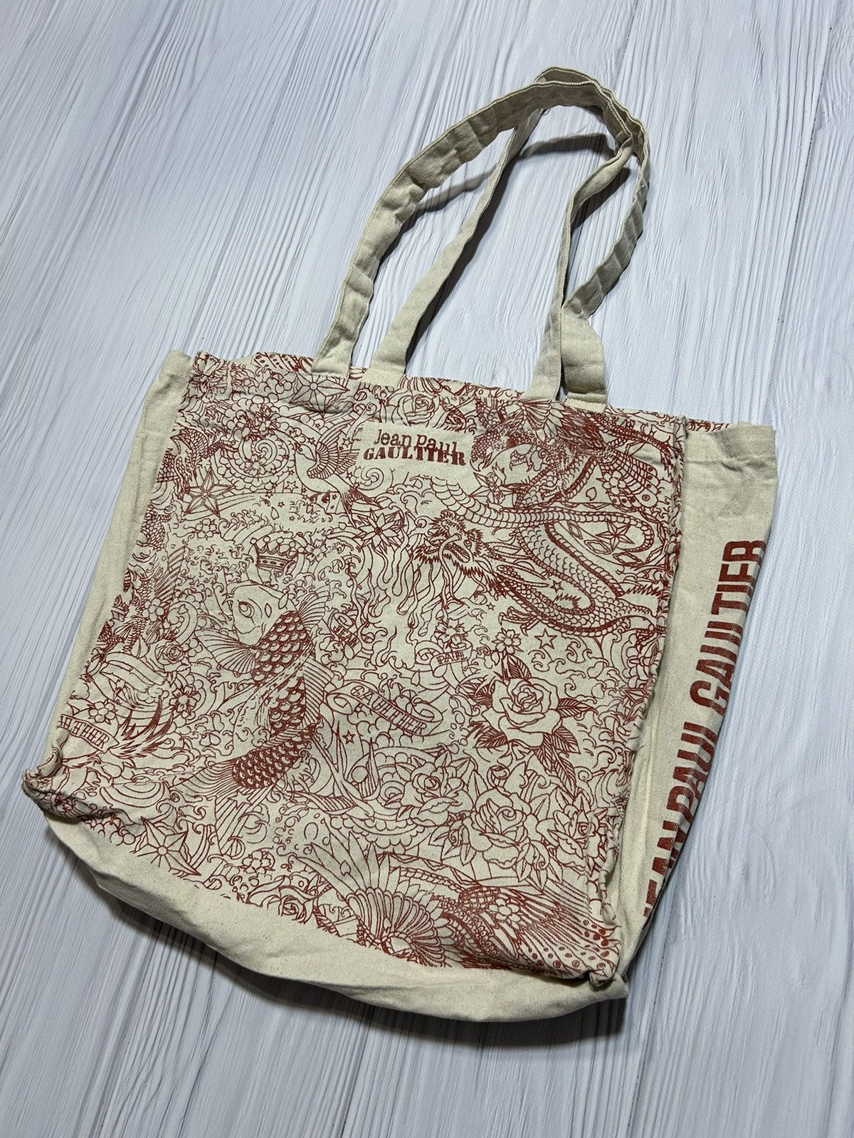 Vintage JPG Jean Paul Gaultier Dragon Fish Animal Shopper Bag Size ONE SIZE - 2 Thumbnail