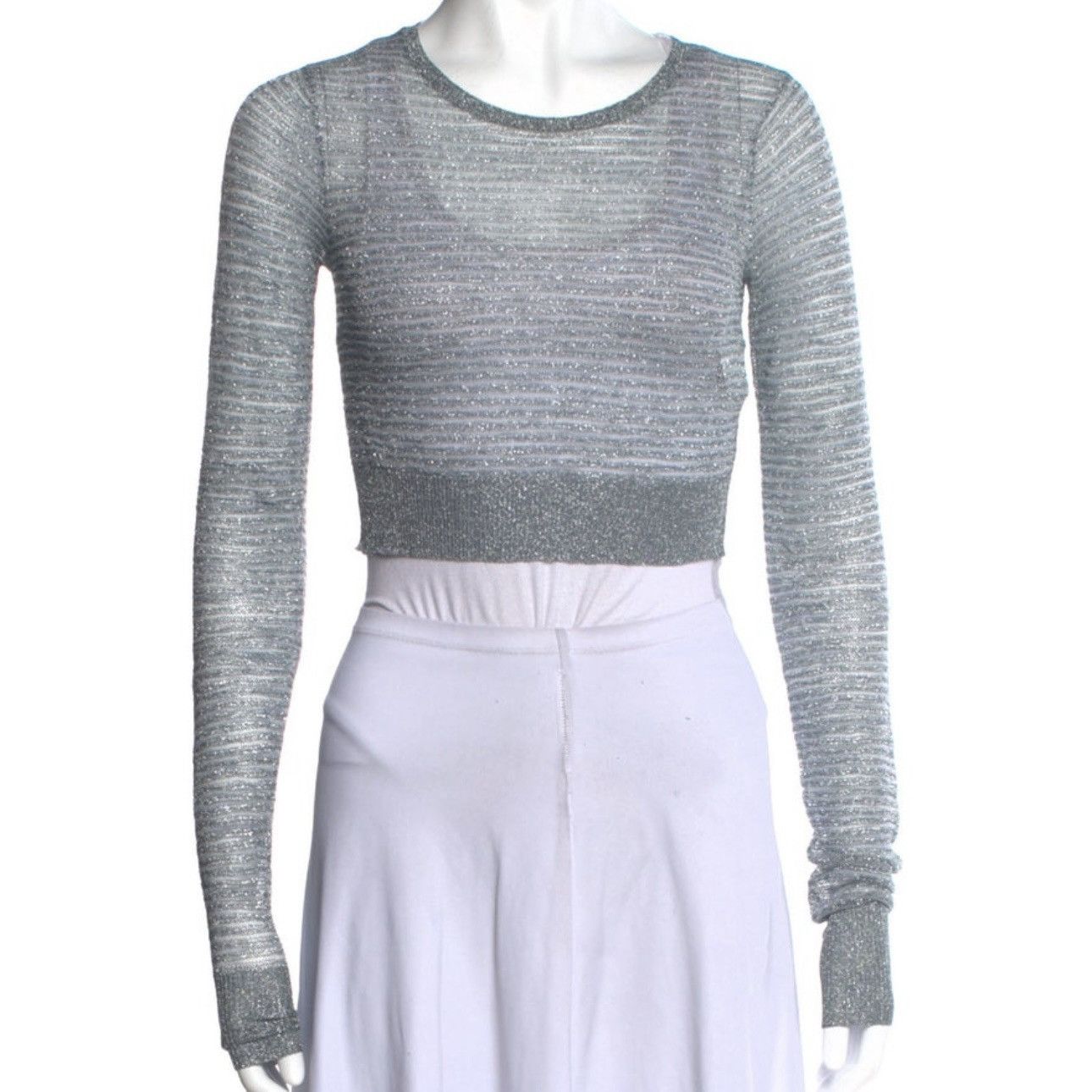 Marc Jacobs MARC JACOBS GRUNGE OOAK Sample Crop Top S Glitter Heaven Y2K Size S / US 4 / IT 40 - 4 Thumbnail