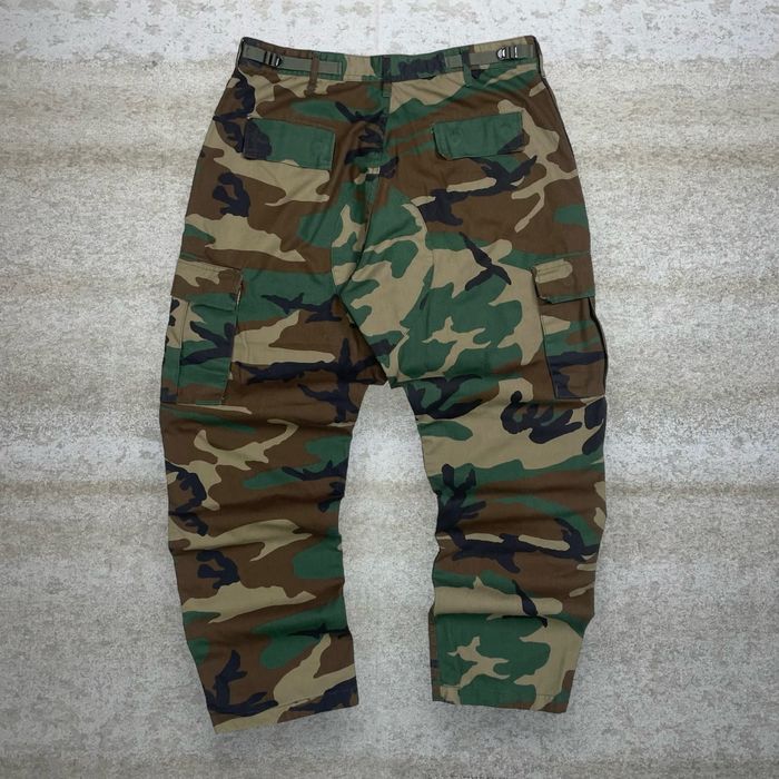 Vintage Vintage Military Camo Tactical Pants Baggy Double Knees 90s ...